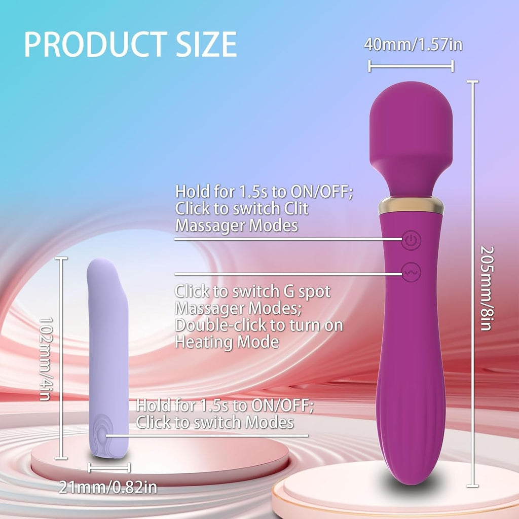HeatMuse Heated Wand & Bullet Vibrator Set