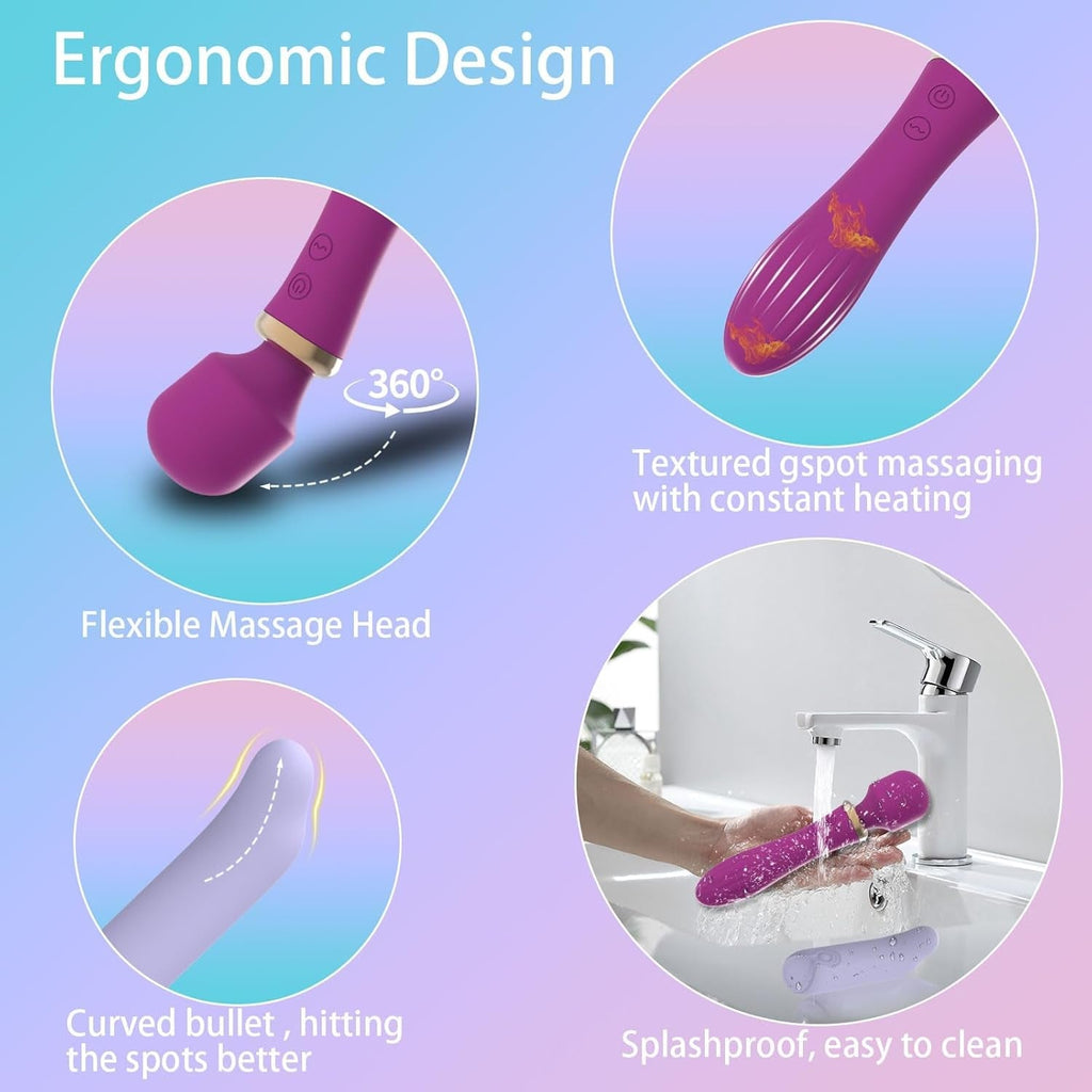 HeatMuse Heated Wand & Bullet Vibrator Set
