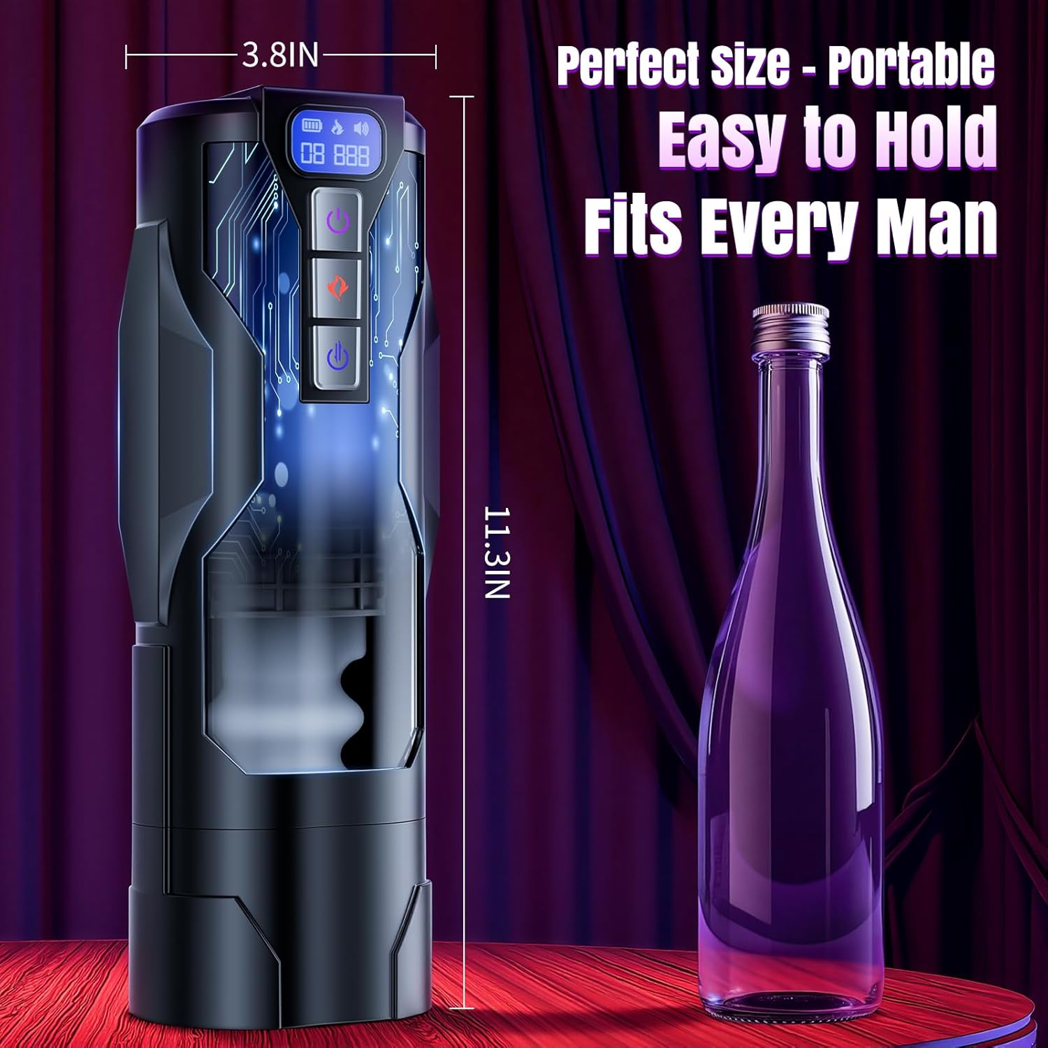 HeatPulse ThrustMaster Pro 360° Pocket Pussy Masturbator