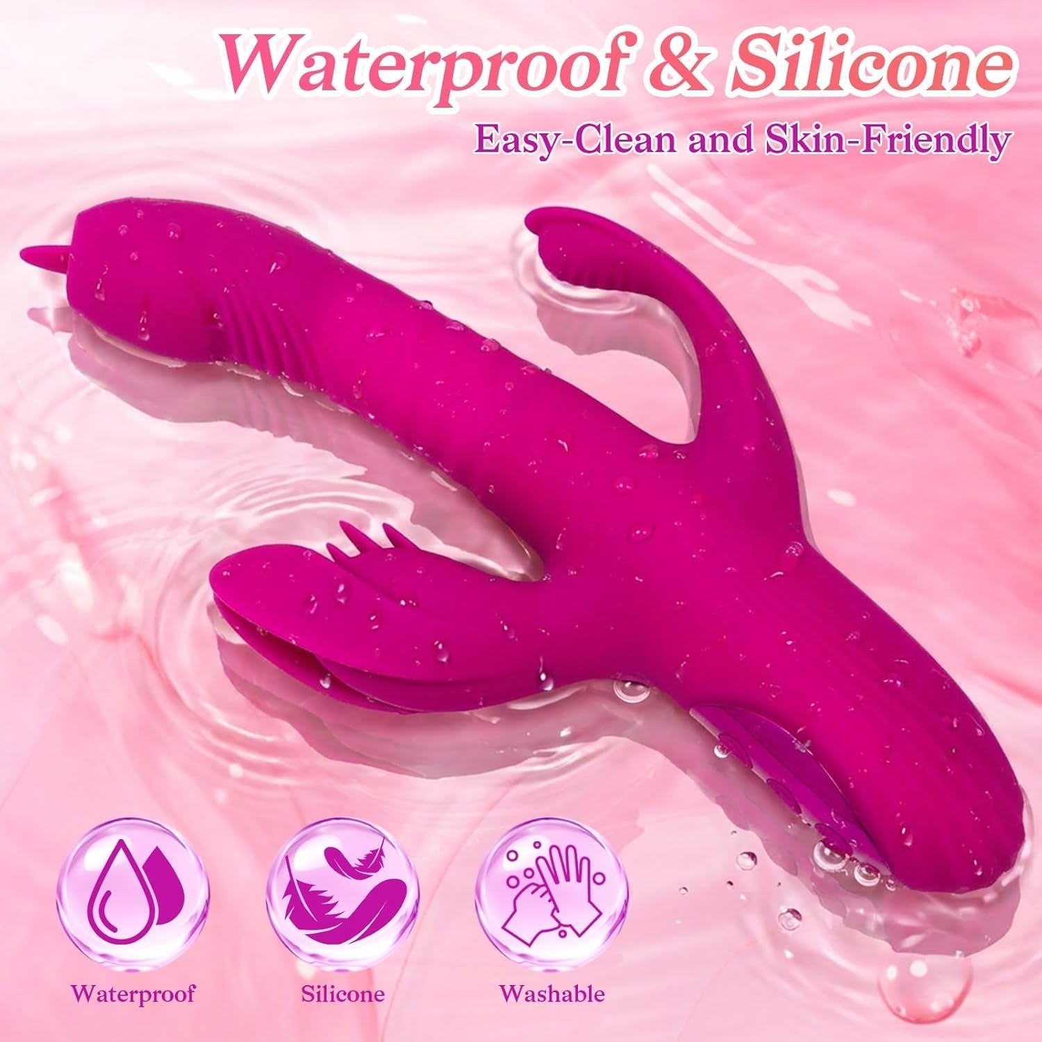 HeatRush Thrusting 3-in-1 Rabbit Vibrator