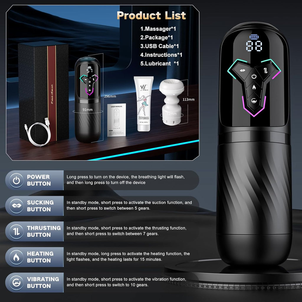 HeatStroke Smart Penis Pump Masturbator