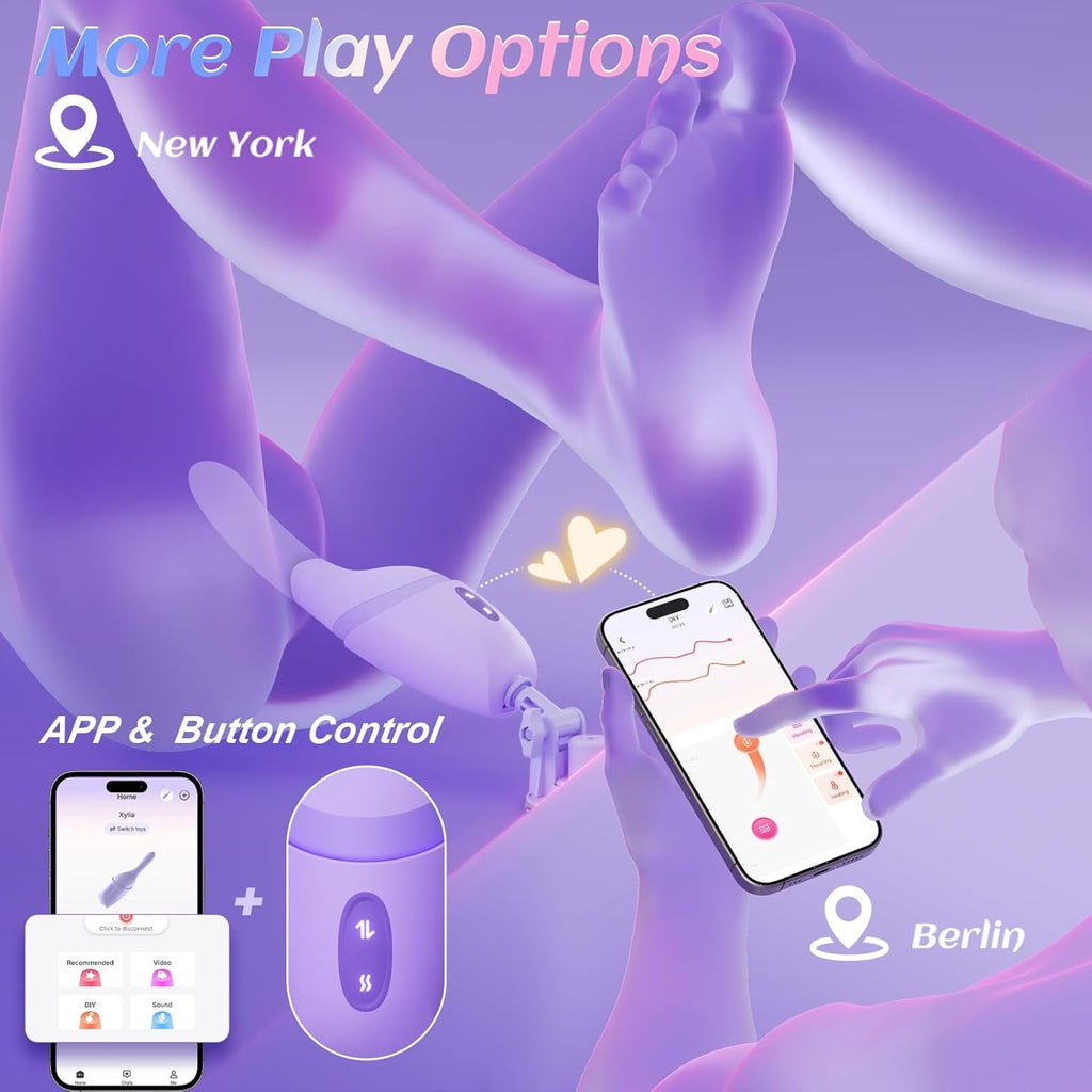 HeatThrust App-Controlled Sex Machine Vibrator