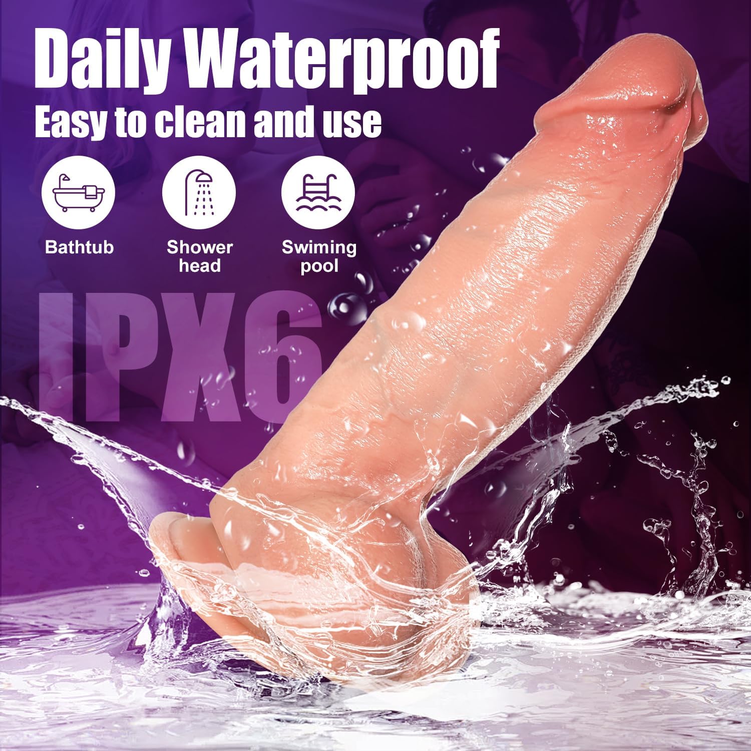 HeatTitan Huge Heating Thrust Dildo Vibrator