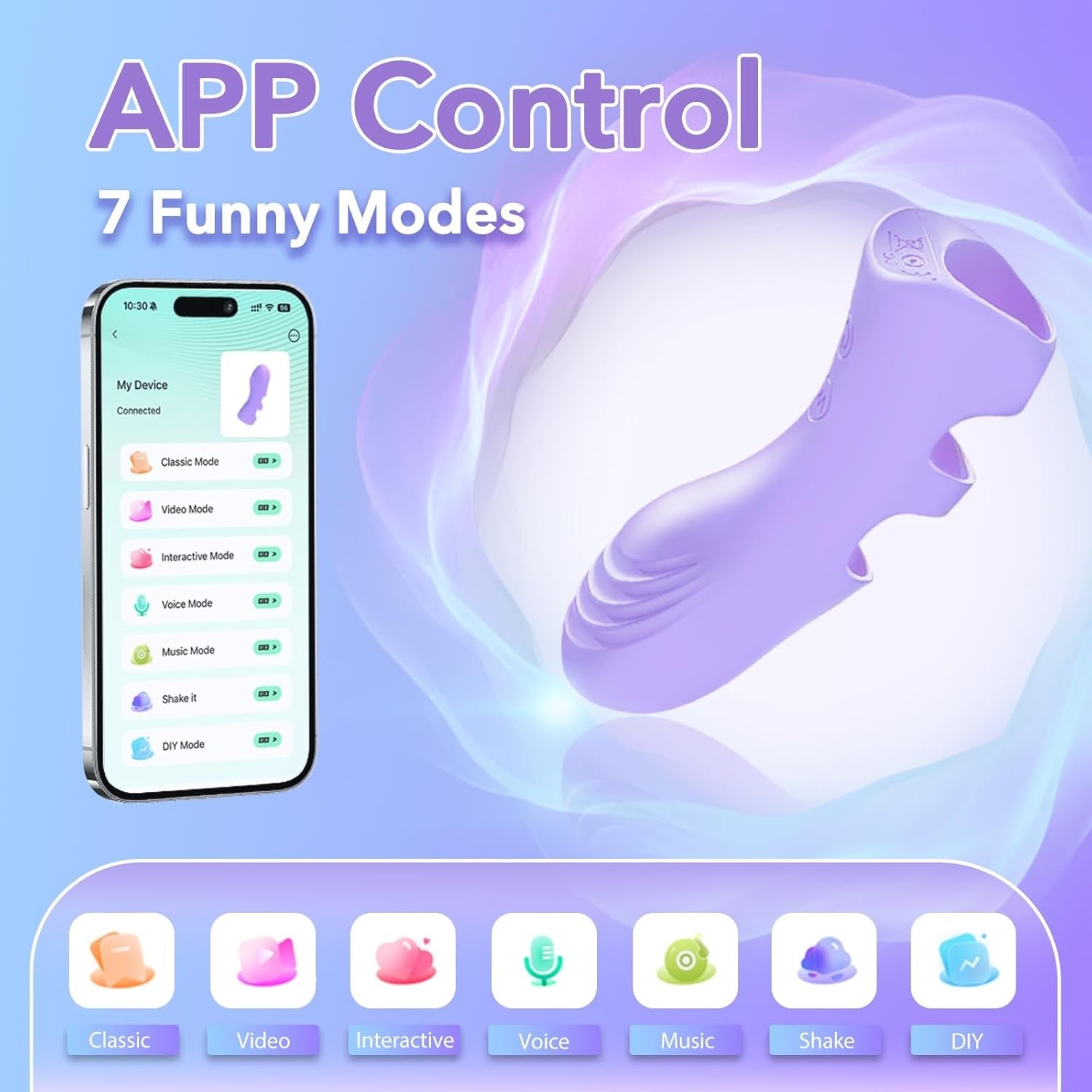 HeatTouch Heated Couples Finger Vibrator