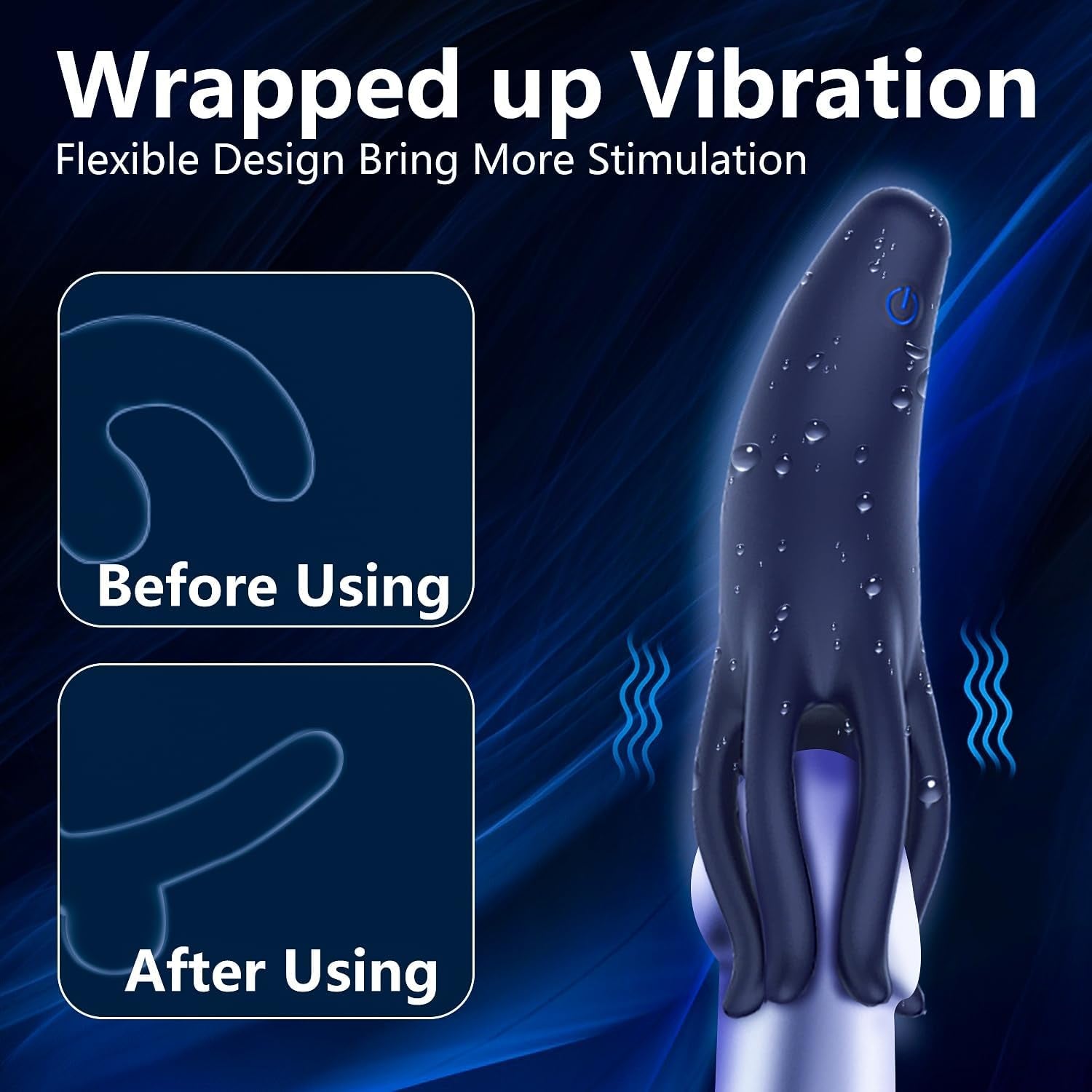 HexaGrip Male 360° Tentacle Vibrator Trainer