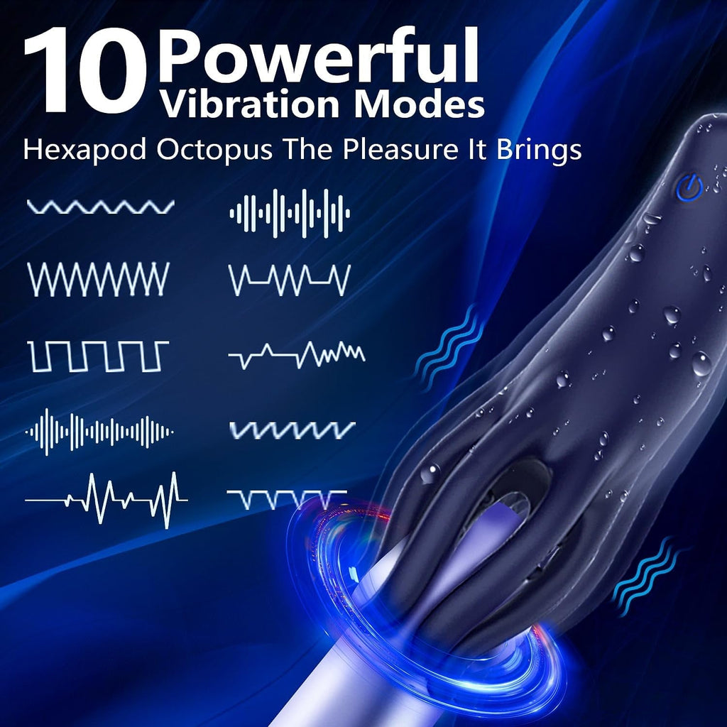 HexaGrip Male 360° Tentacle Vibrator Trainer