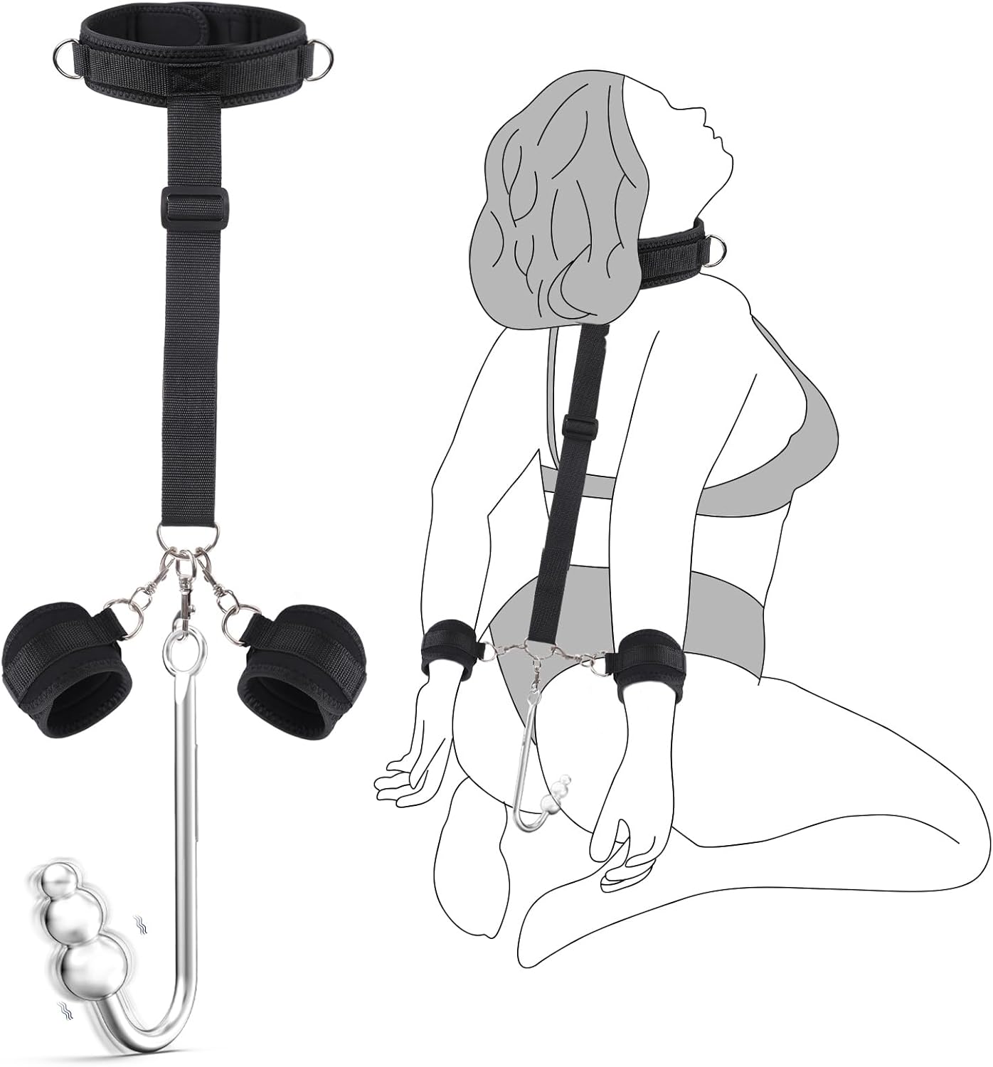 HookBound Vibrating Anal Hook & Restraint Kit