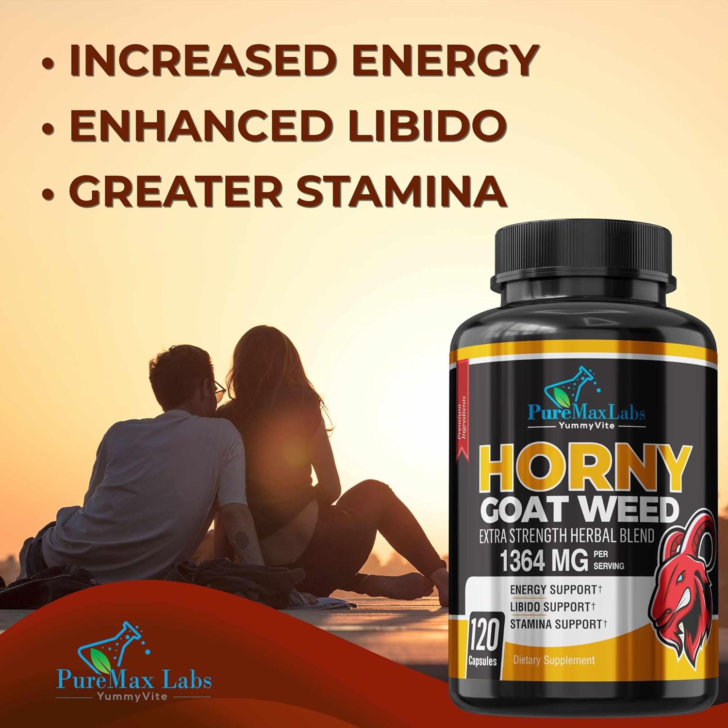 Horny Goat Weed Capsules – Libido & Energy Support for Adults