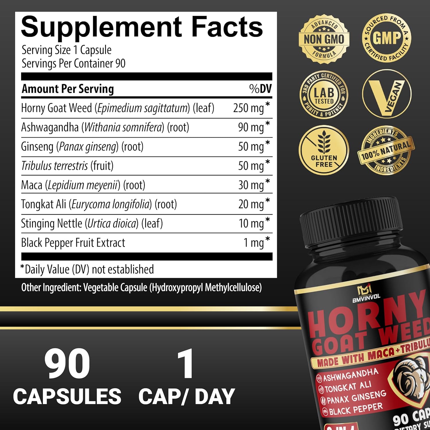 Horny Goat Weed Capsules – Libido & Energy Support for Men