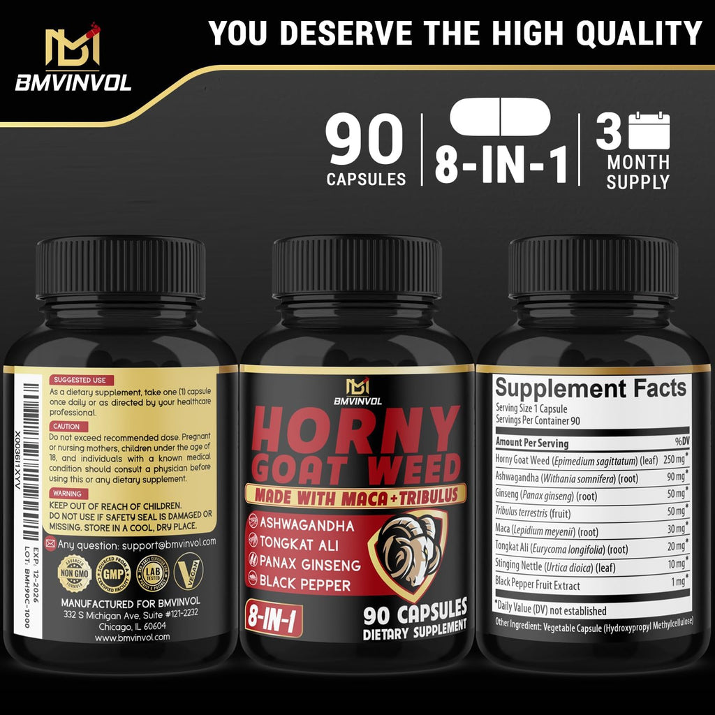 Horny Goat Weed Capsules – Libido & Energy Support for Men