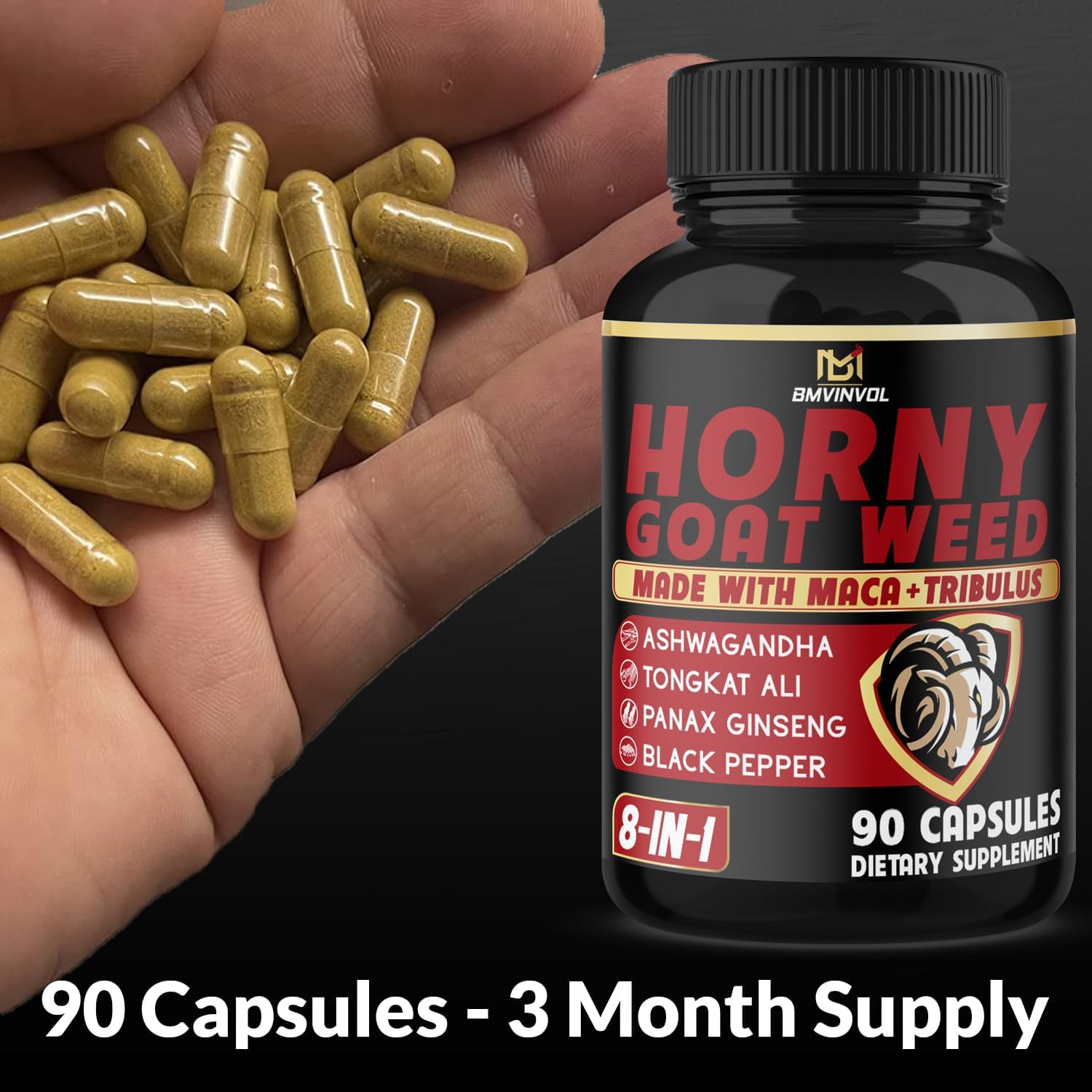 Horny Goat Weed Capsules – Libido & Energy Support for Men