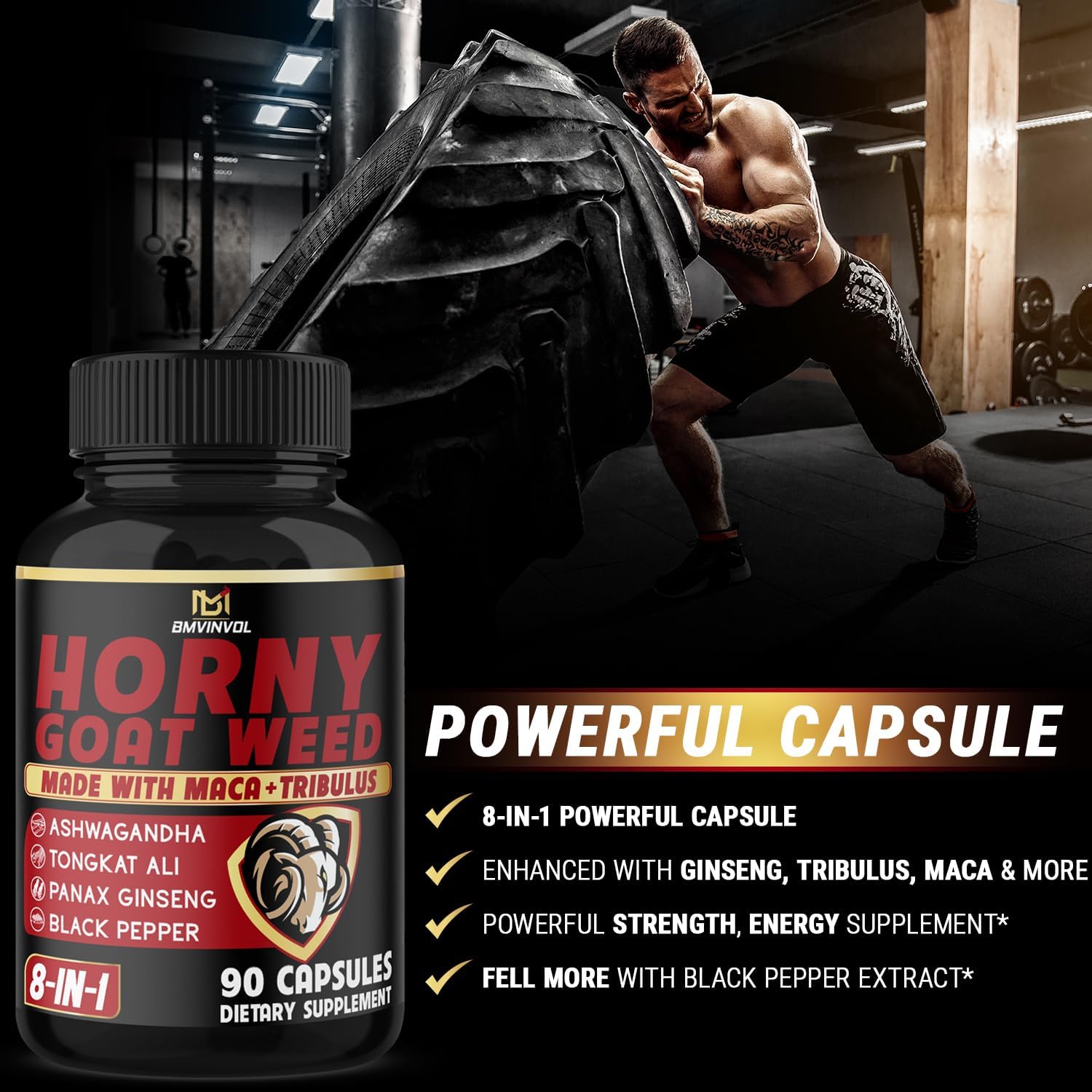 Horny Goat Weed Capsules – Libido & Energy Support for Men