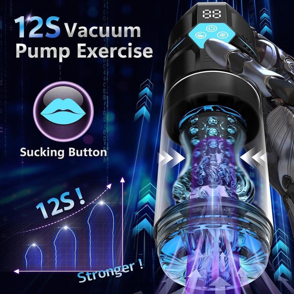 HydroSync AI Video Sync Vacuum Male Stroker
