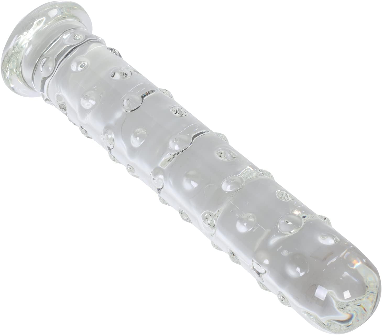 IceFire Textured Glass Dildo Wand