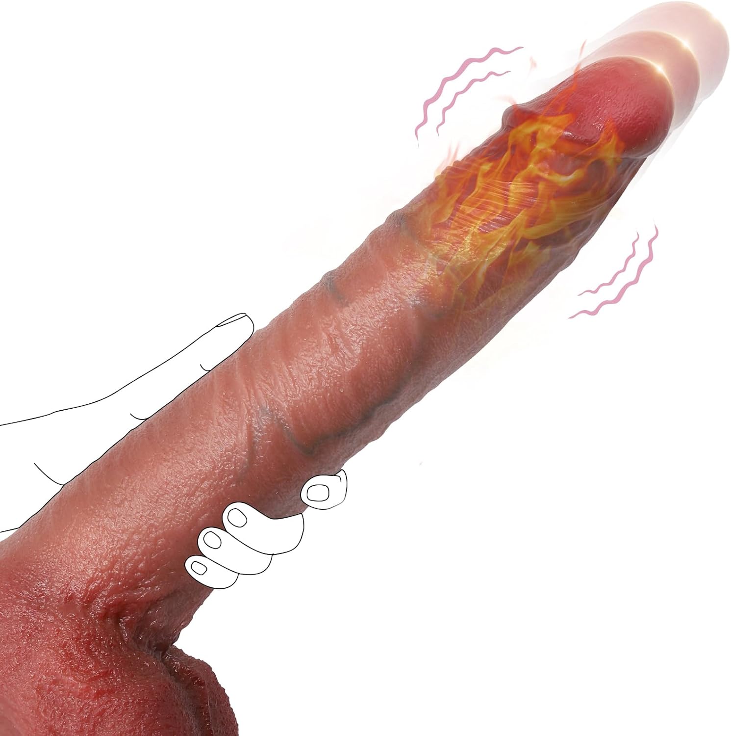 InfernoDrive Heated Monster Thrusting Dildo