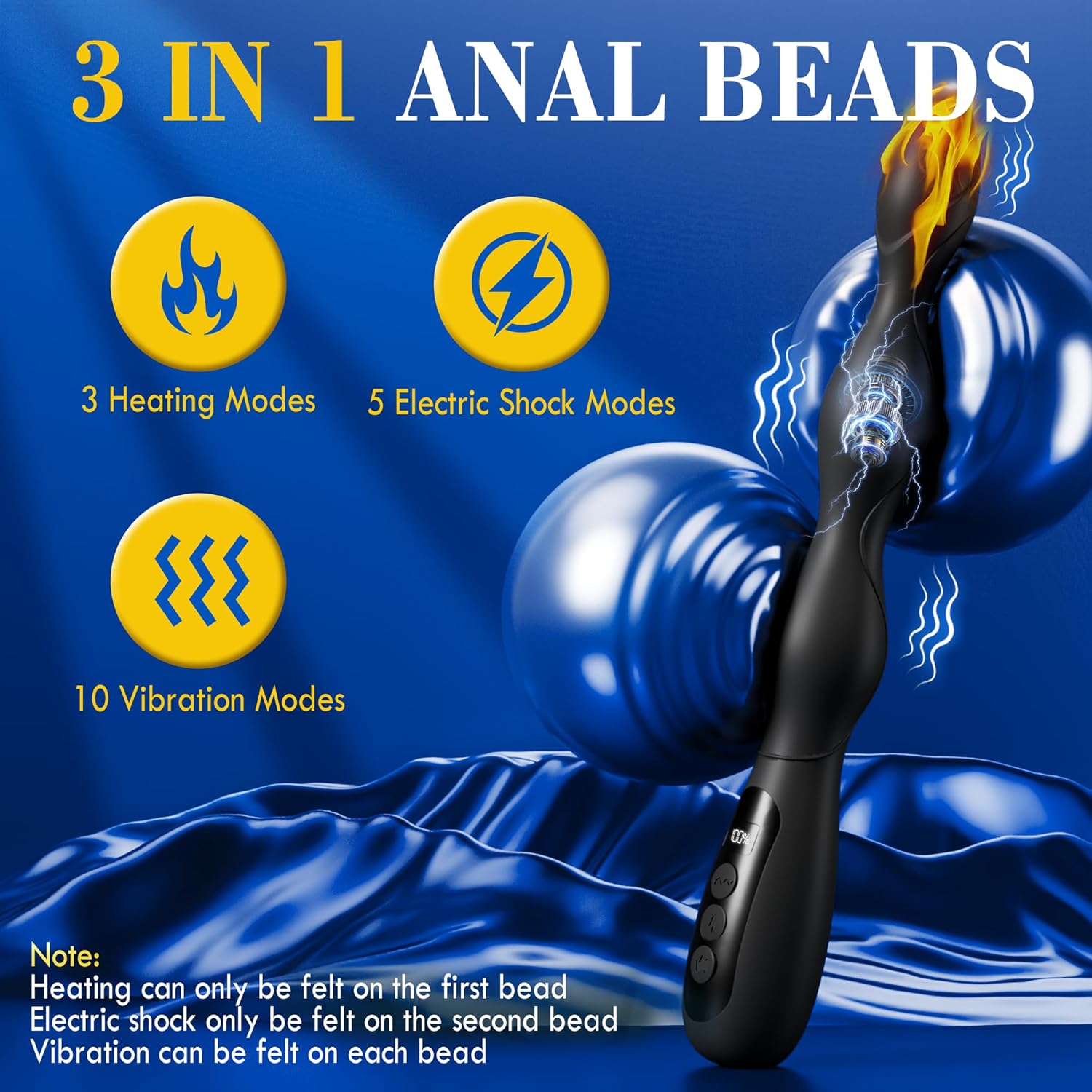 InfernoKnot Prostate Plug – Vibe, Shock & Heat