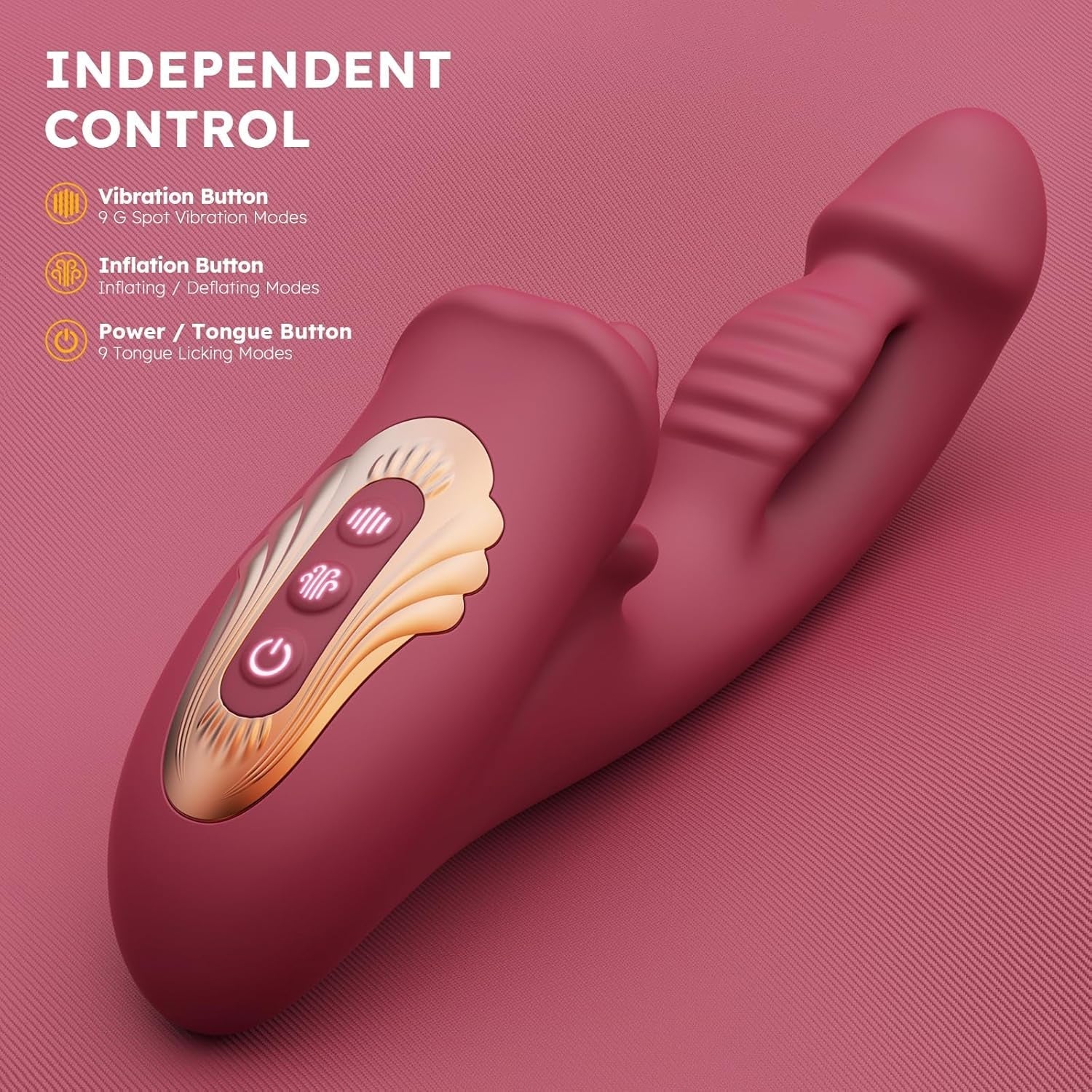 InflataLick Inflatable Licking G-Spot Vibrator