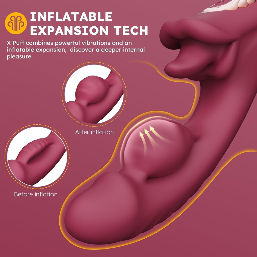 InflataLick Inflatable Licking G-Spot Vibrator
