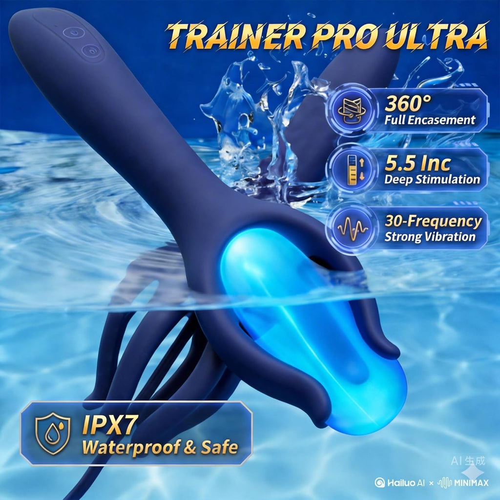 InnerPulse 5.5” Silicone Urethral Male Trainer Vibrator