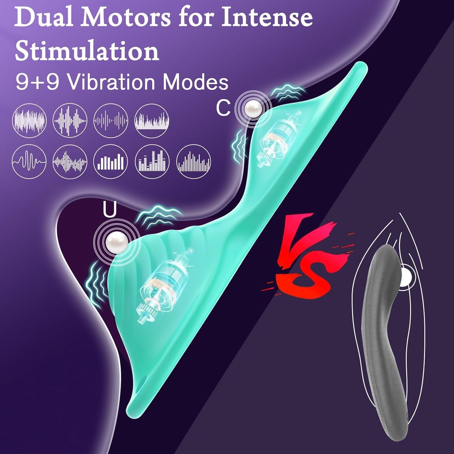 JadeFlutter App Controlled Butterfly Ride-On Vibrator