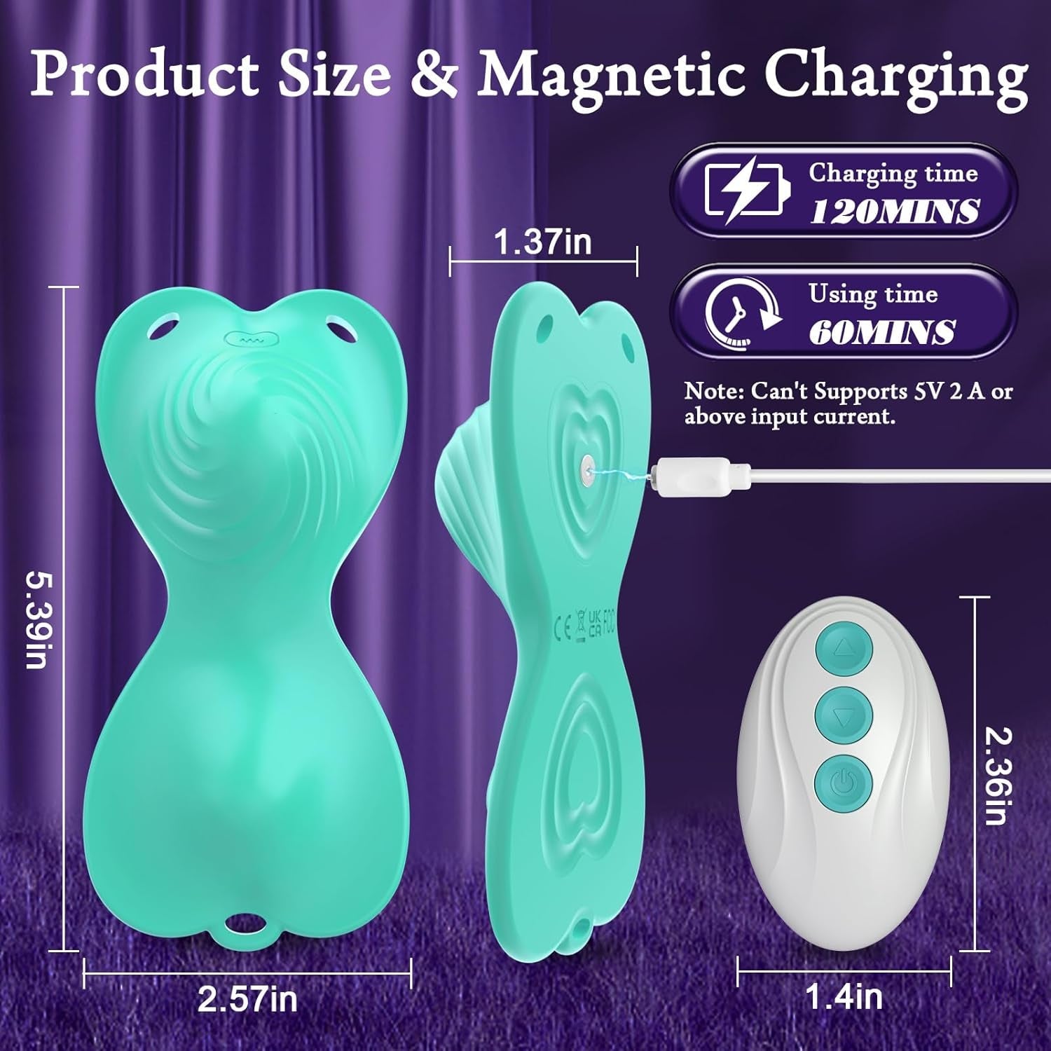 JadeFlutter App Controlled Butterfly Ride-On Vibrator