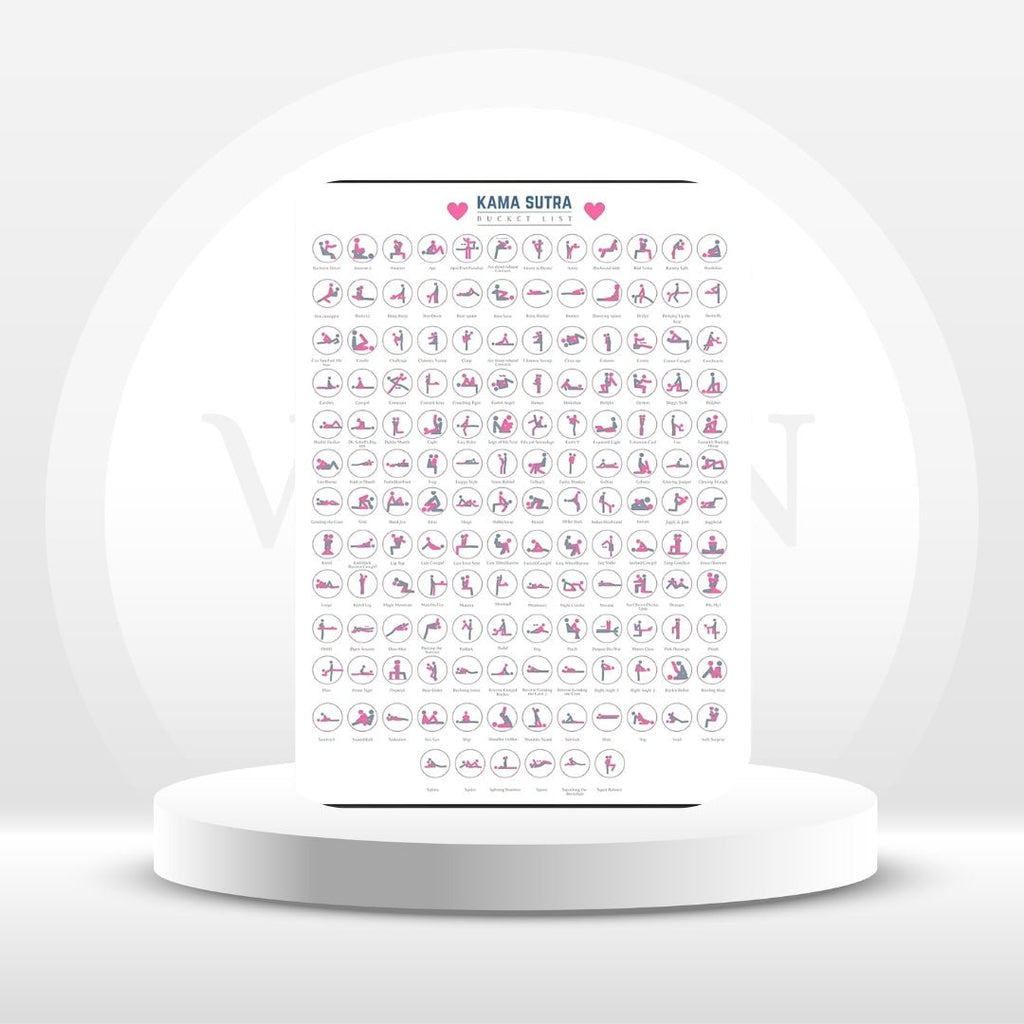 Kamasutra Scratch Off Bucket List Sex Positions Game