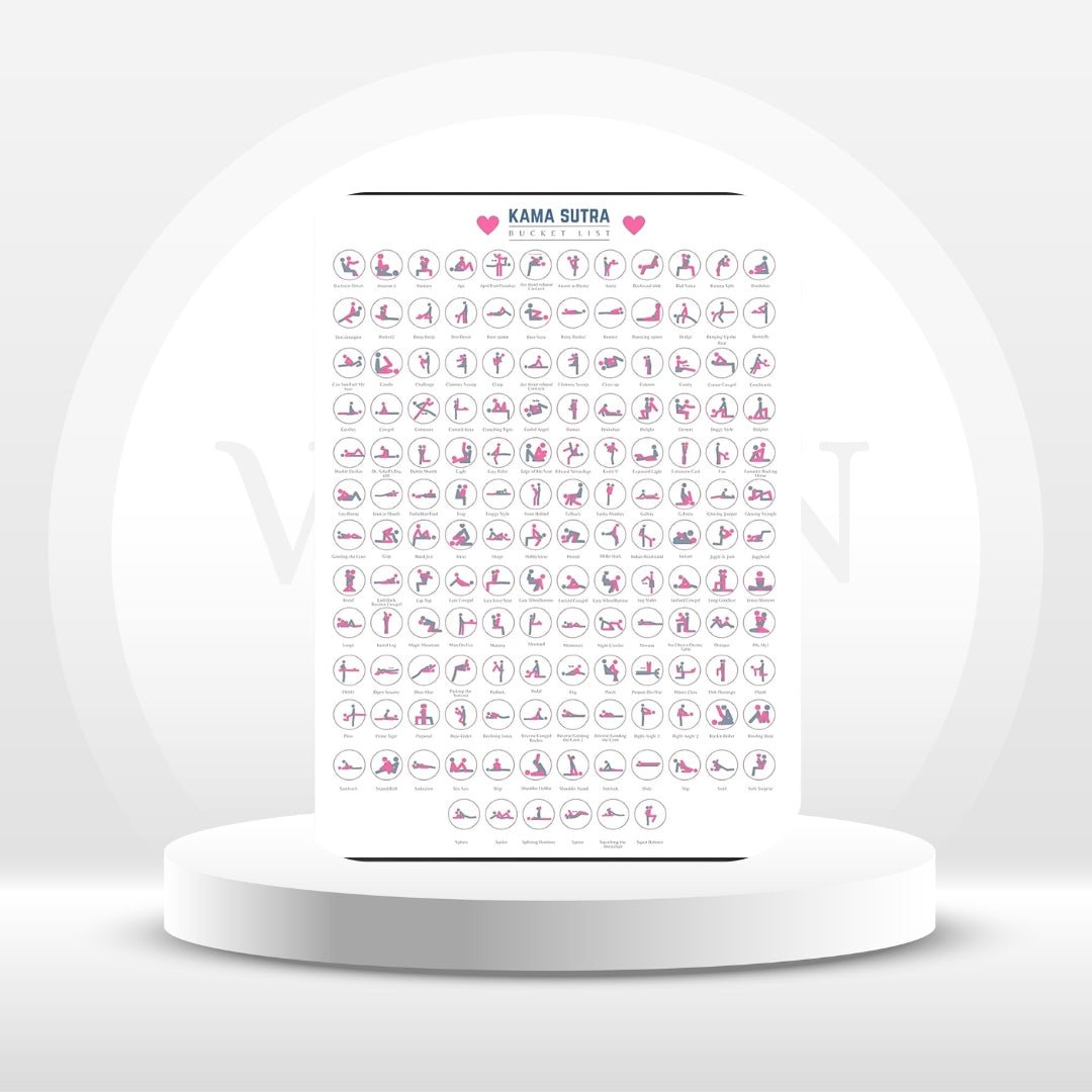 Kamasutra Scratch Off Bucket List Sex Positions Game