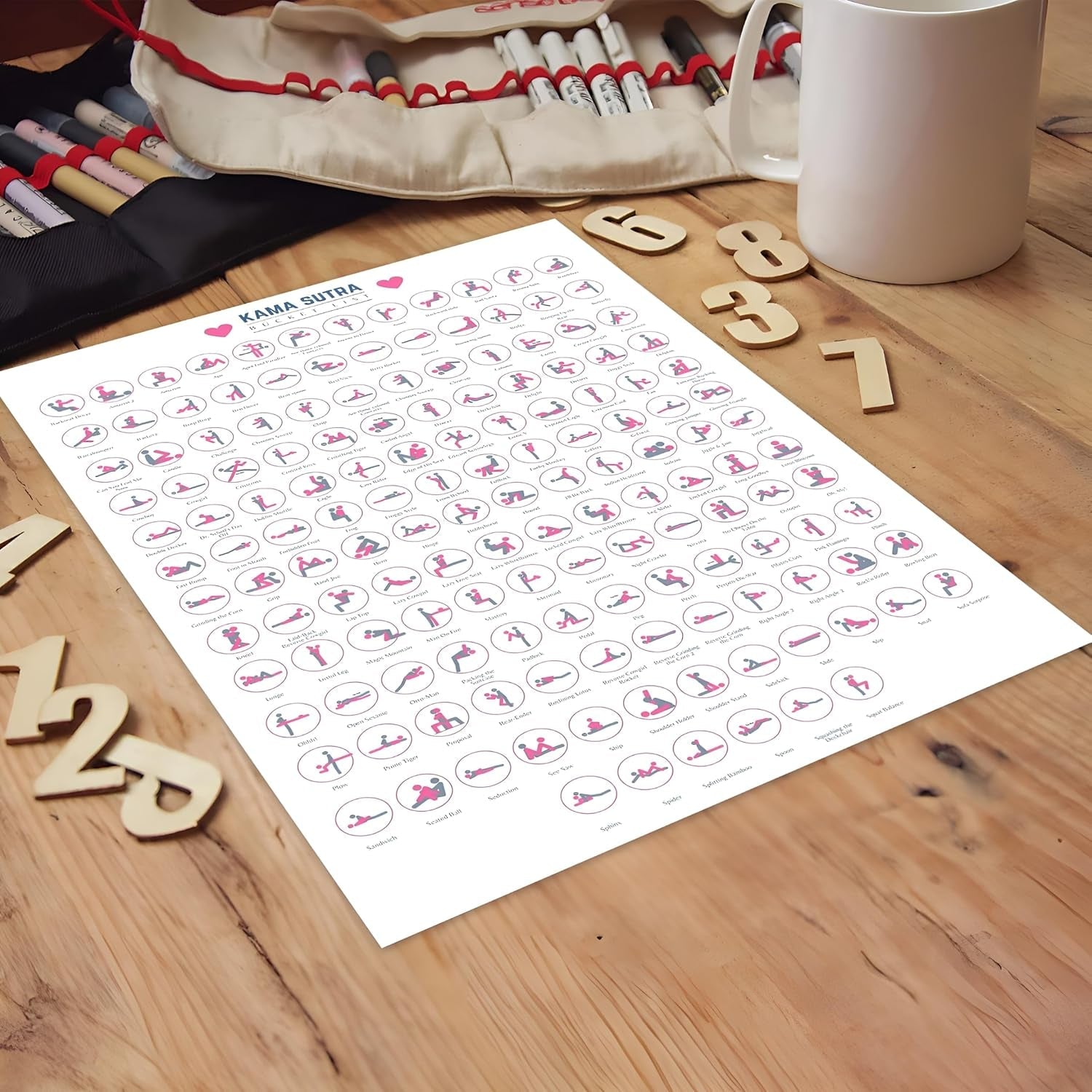 Kamasutra Scratch Off Bucket List Sex Positions Game