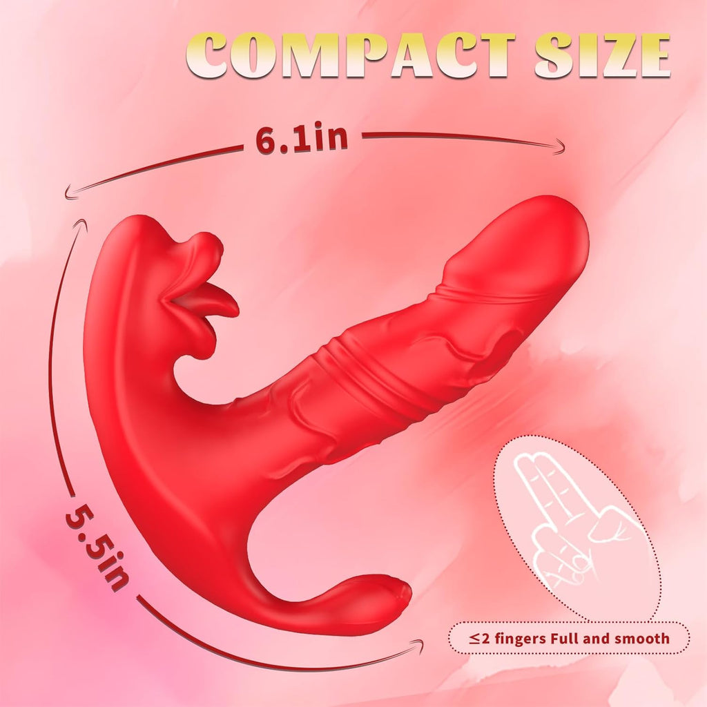 KissPulse 3-in-1 Licking & Thrusting Toy