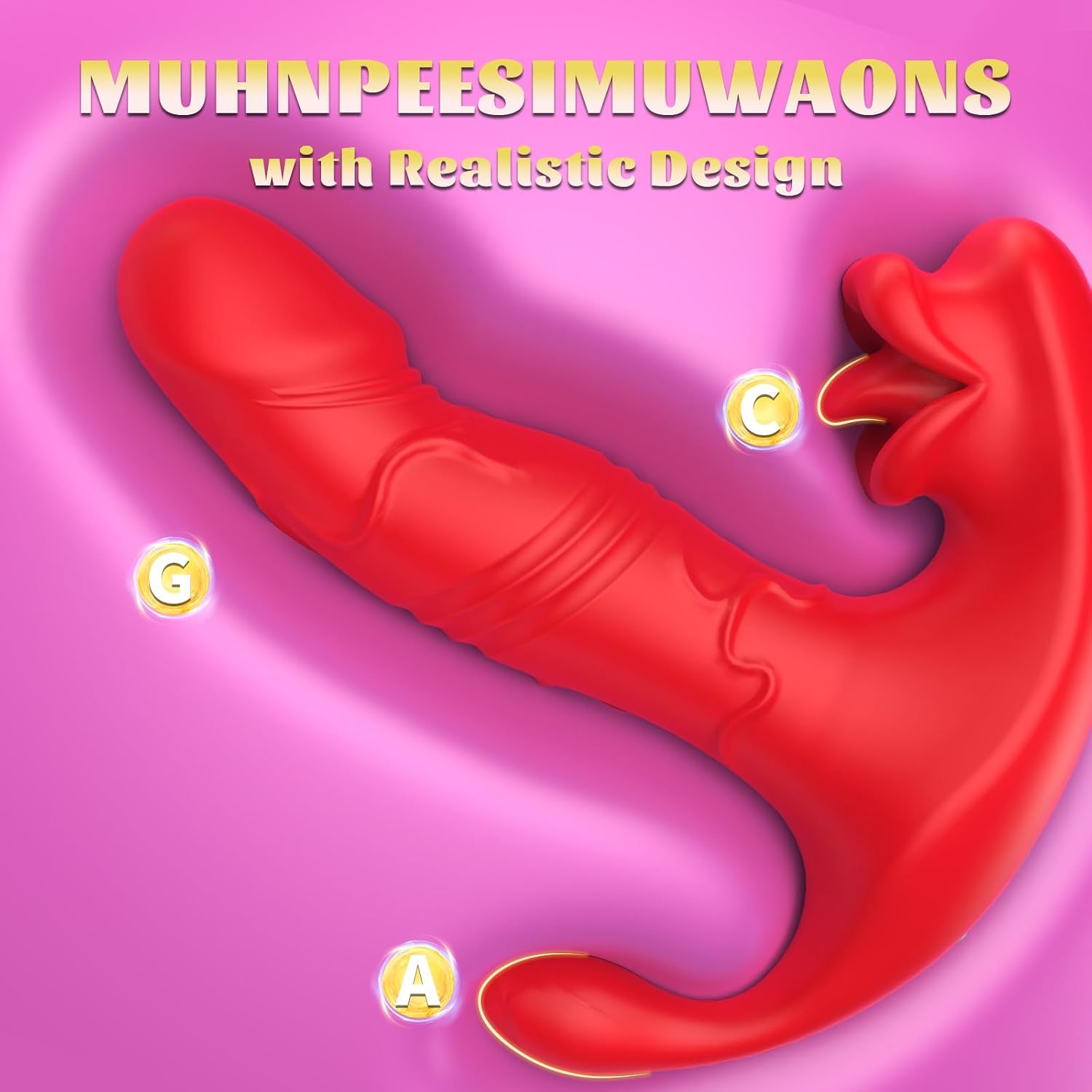 KissPulse 3-in-1 Licking & Thrusting Toy