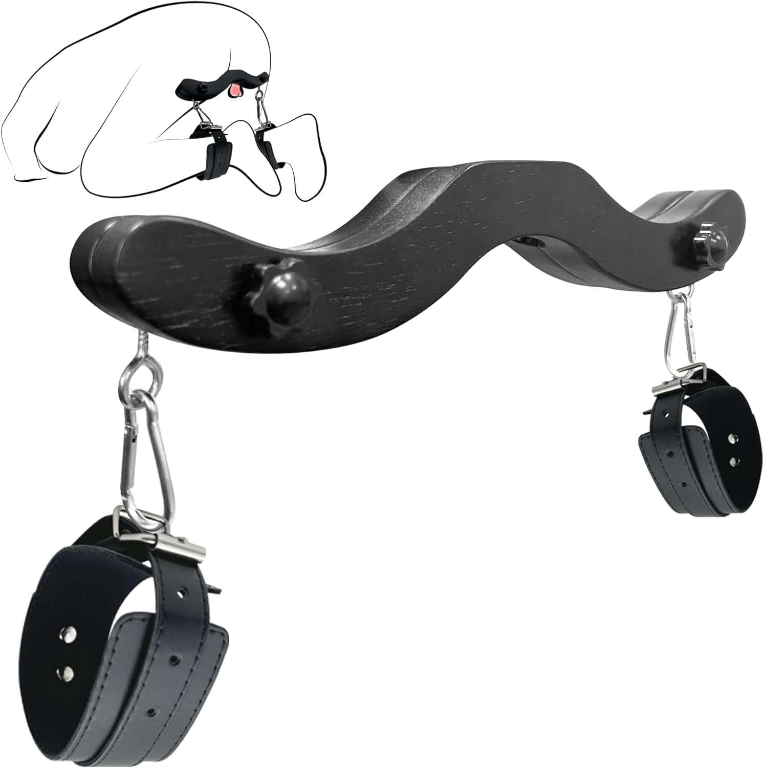 KneelVise CBT Testicle Crusher with Ankle Cuffs