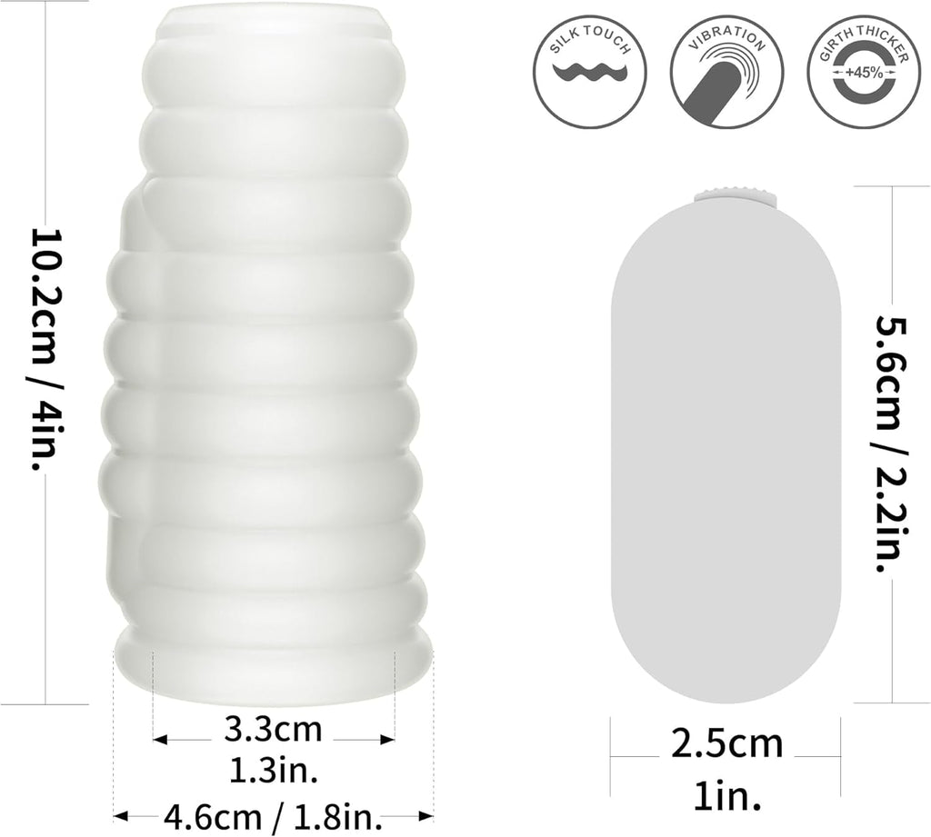 KnightFit Ribbed Vibrating Penis Sleeve