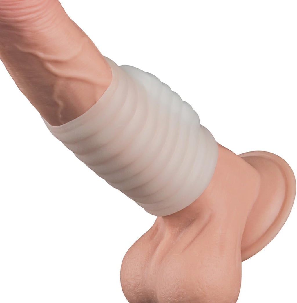 KnightFit Ribbed Vibrating Penis Sleeve