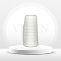 KnightFit Ribbed Vibrating Penis Sleeve