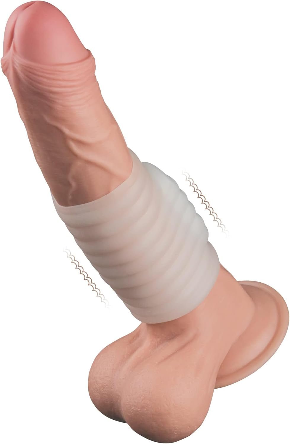 KnightFit Ribbed Vibrating Penis Sleeve