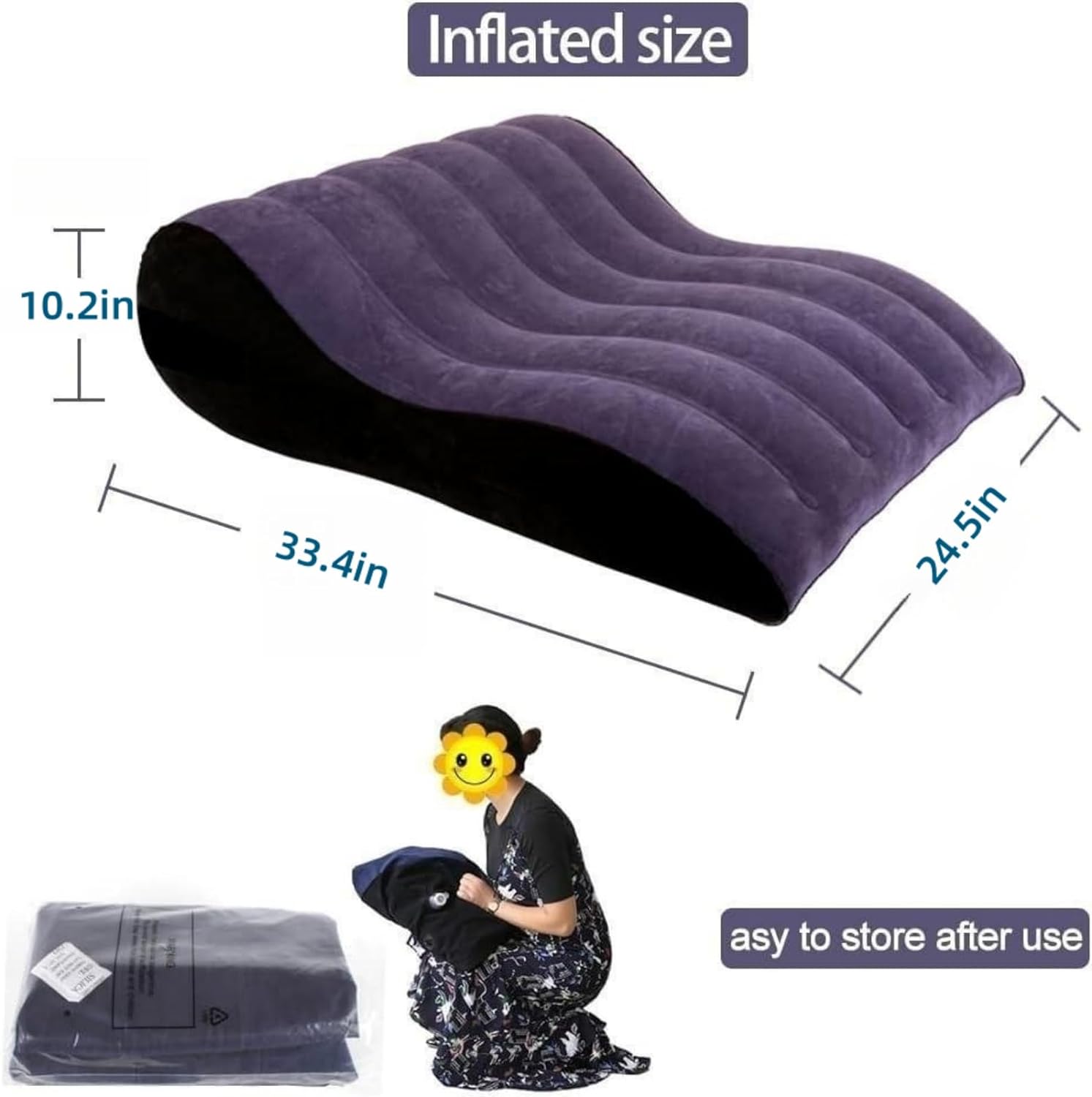 KnightPad S-Curve Inflatable Sex Cushion