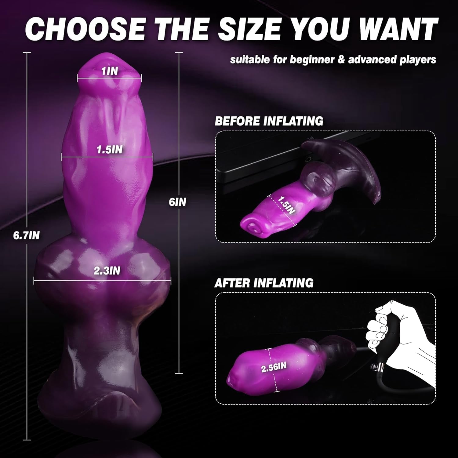 KnotBloom Inflatable Fantasy Butt Plug