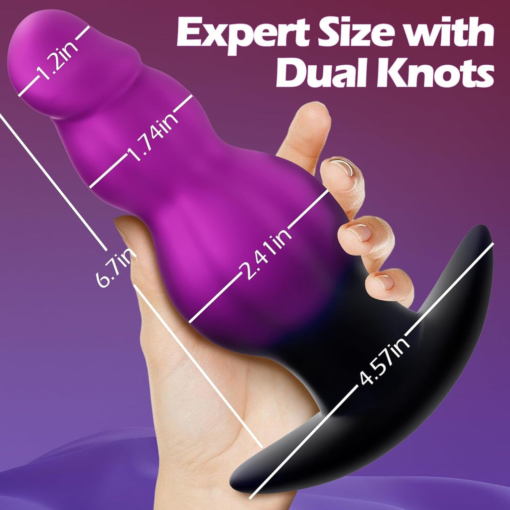 KnotRush Large Vibrating Butt Plug & Prostate Massager