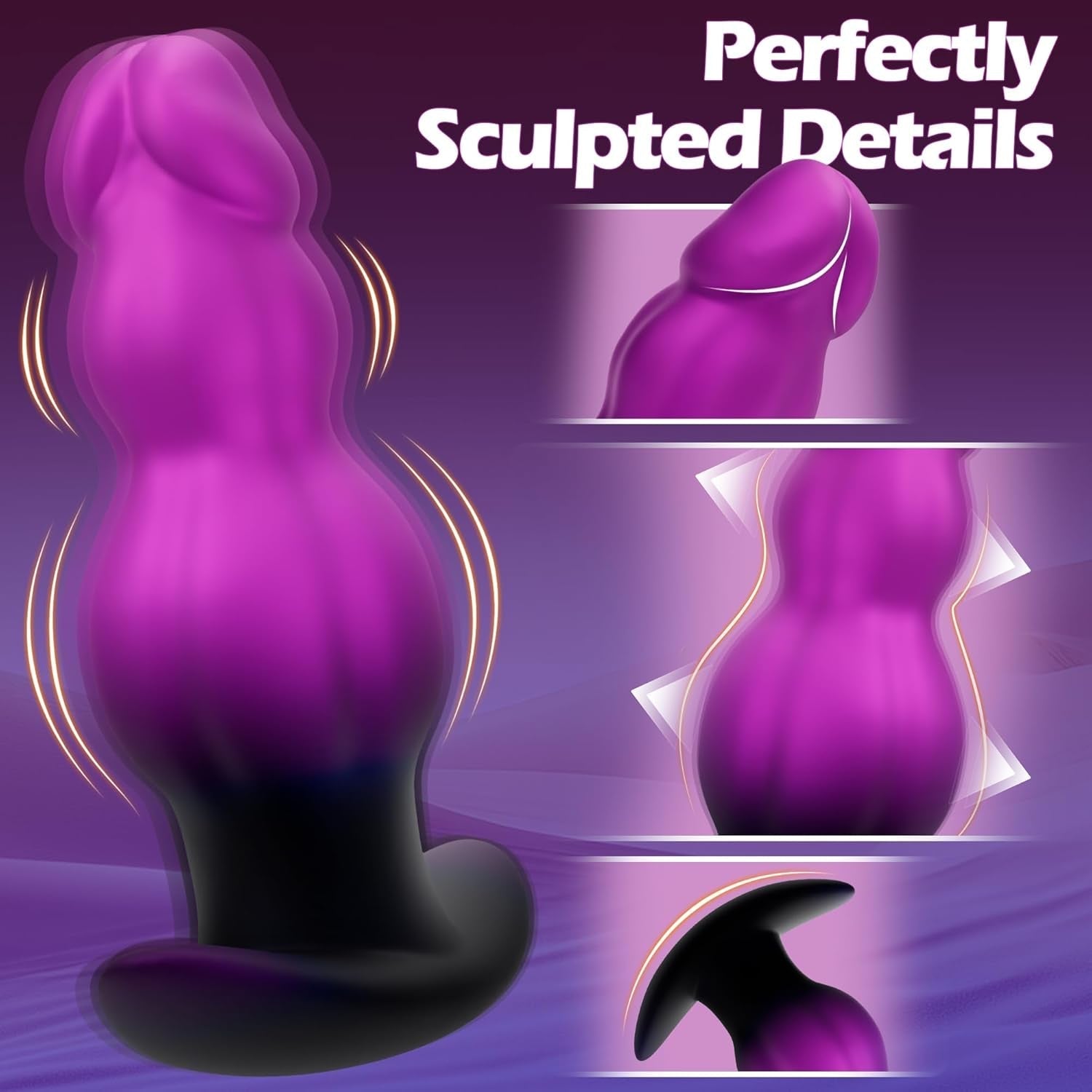 KnotRush Large Vibrating Butt Plug & Prostate Massager