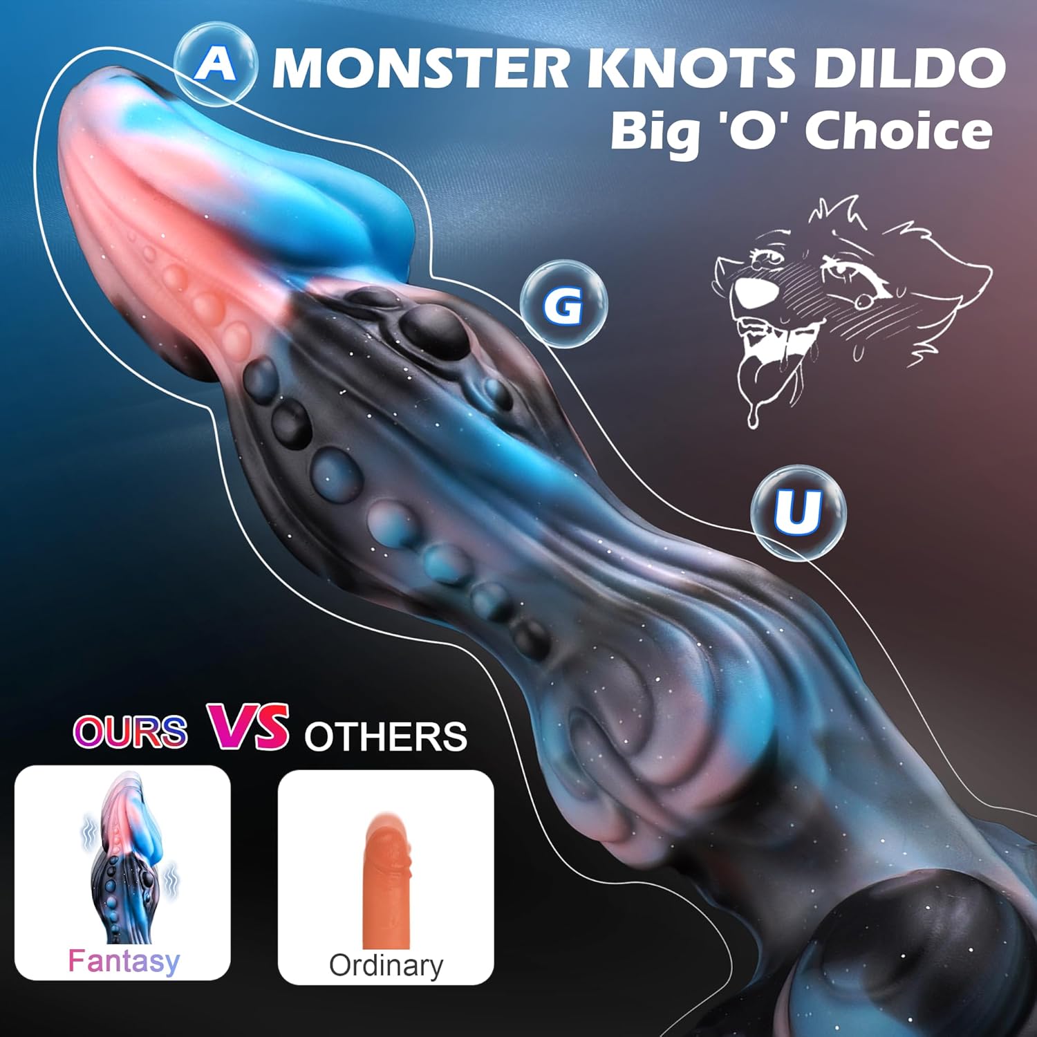 KnotVibe Beast Thrusting Fantasy Dildo
