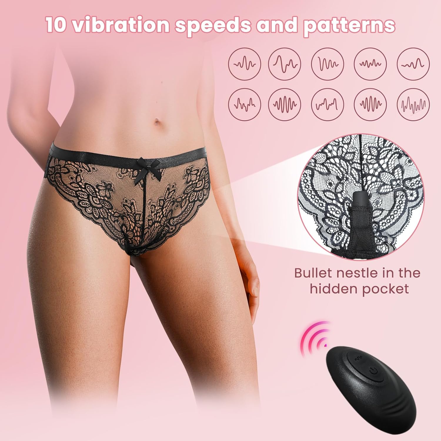 LaceLure Crotchless Panty Vibrator