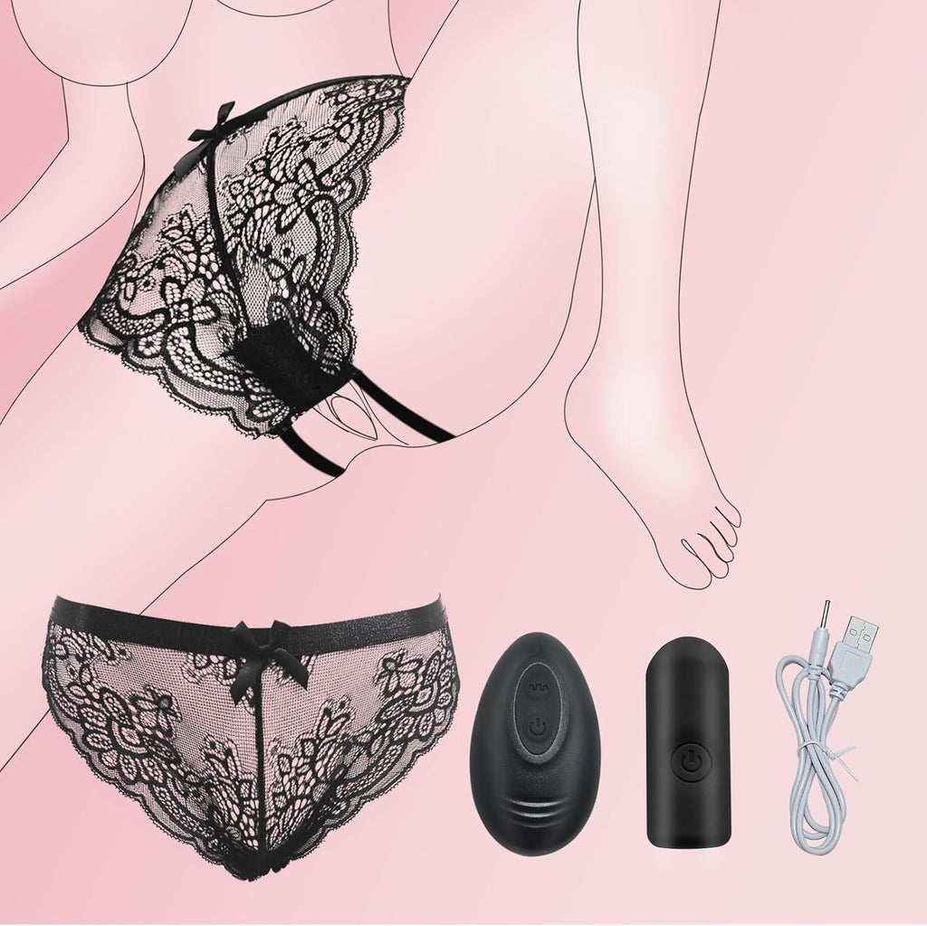 LaceLure Crotchless Panty Vibrator