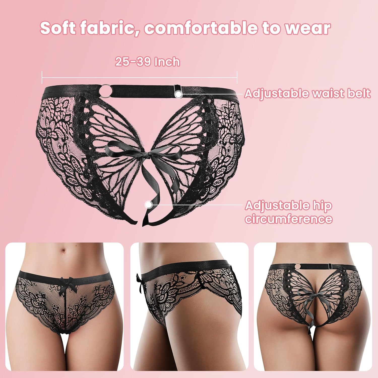 LaceLure Crotchless Panty Vibrator