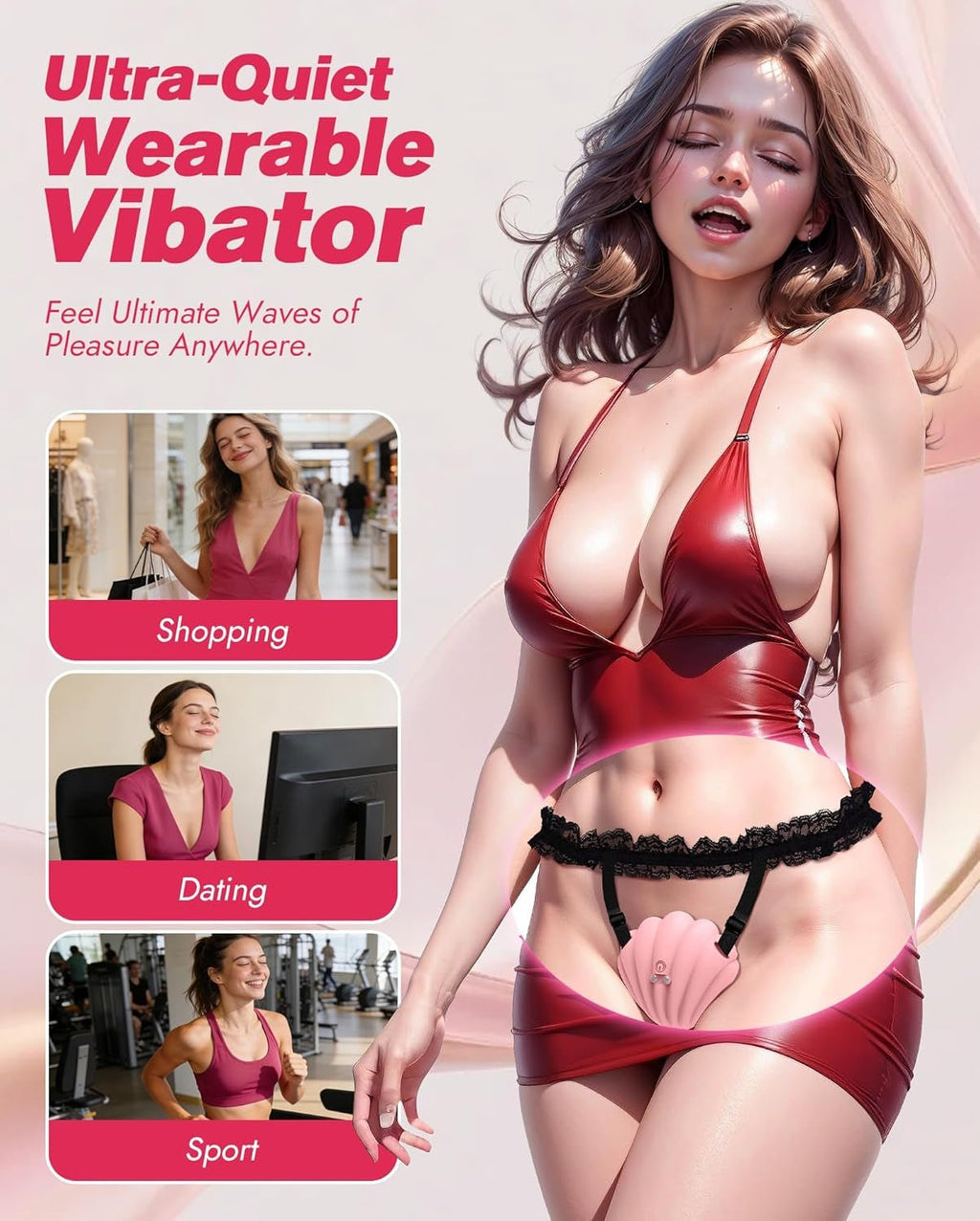 LaceShell App-Control Wearable Shell Clit Stimulator