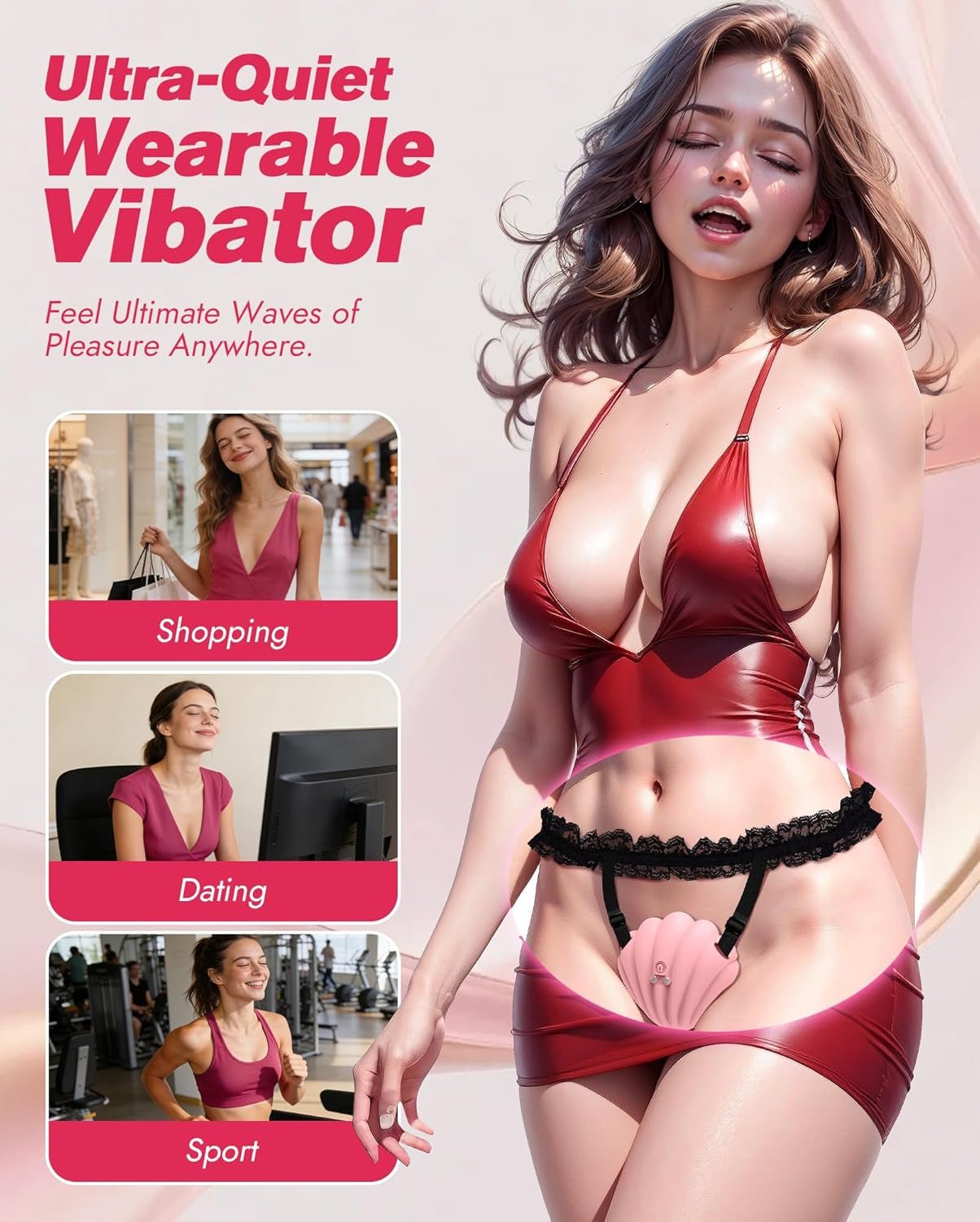 LaceShell App-Control Wearable Shell Clit Stimulator