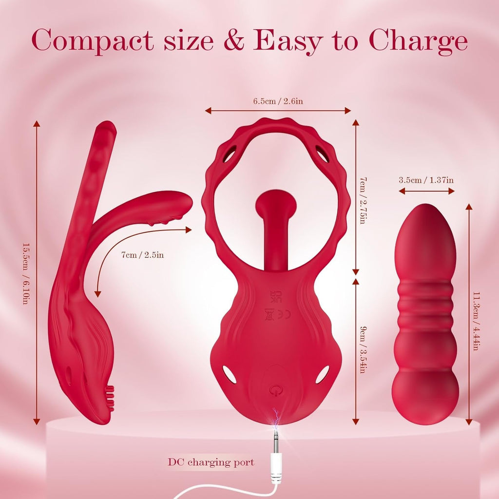 LaceThrust Couples Thrusting Massager Vibrating Ring