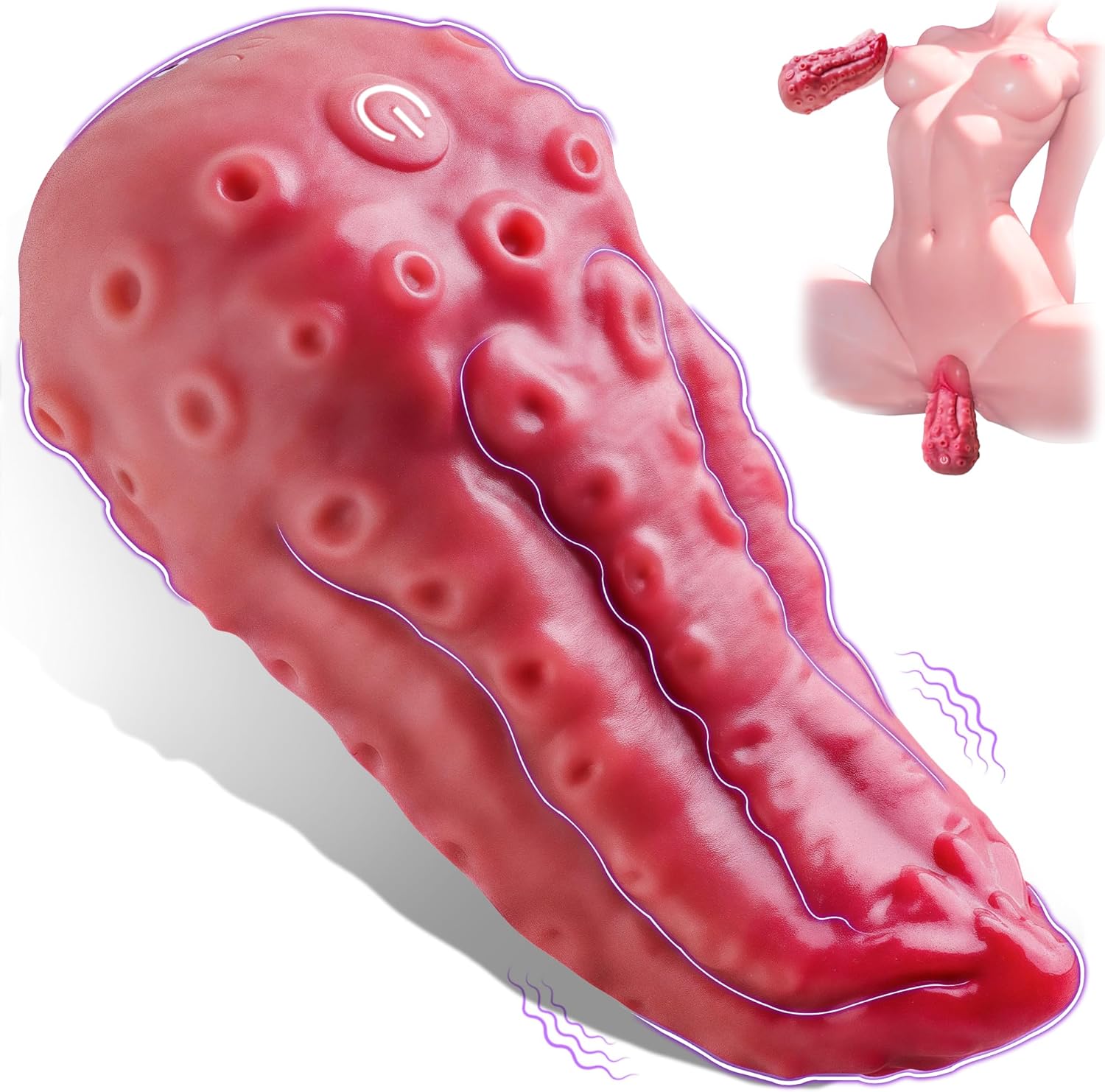LavaLick Octo Tongue Rose Vibrator