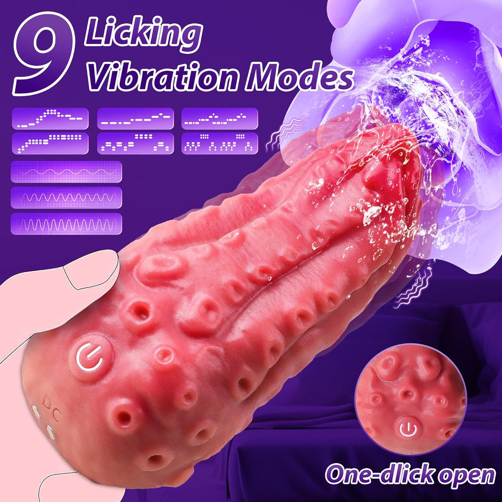 LavaLick Octo Tongue Rose Vibrator