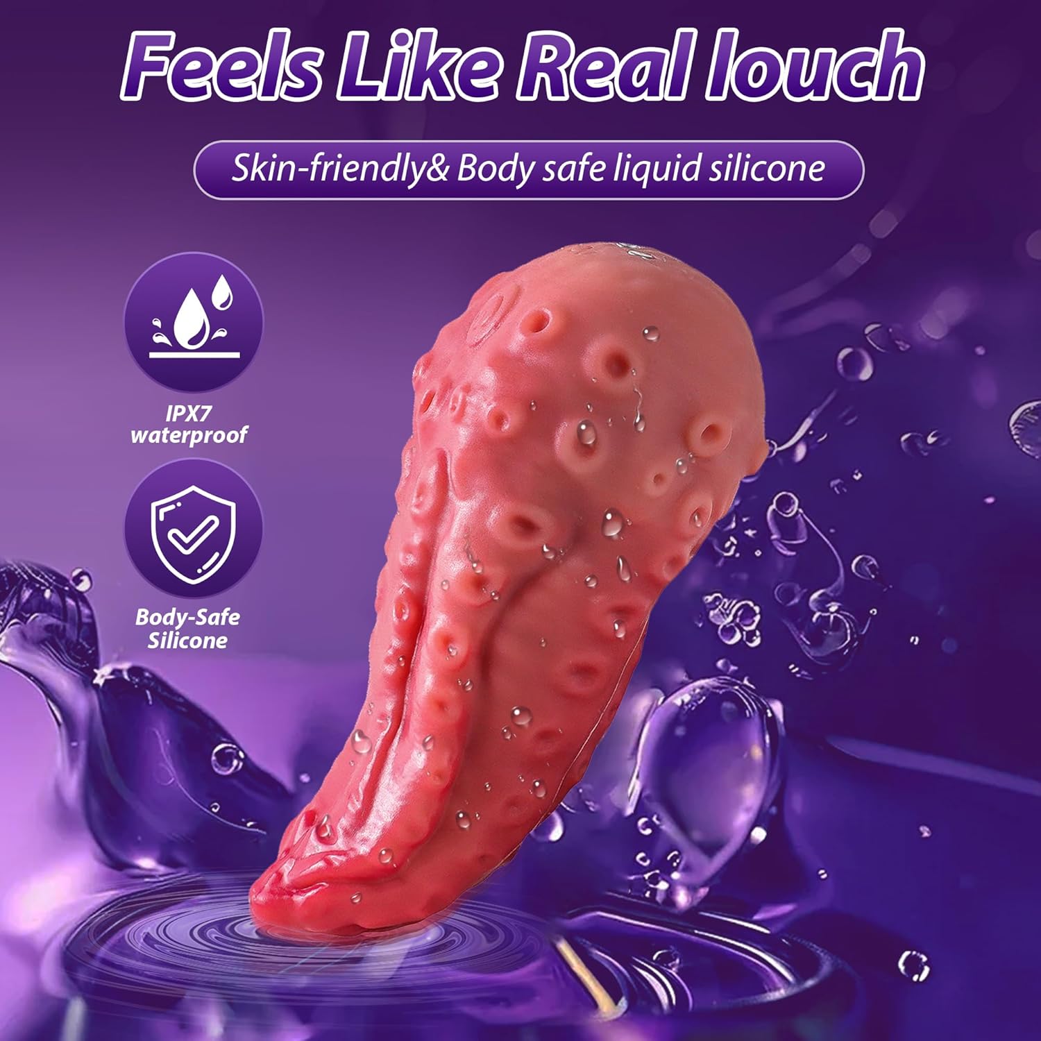 LavaLick Octo Tongue Rose Vibrator