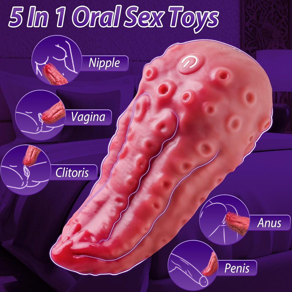 LavaLick Octo Tongue Rose Vibrator